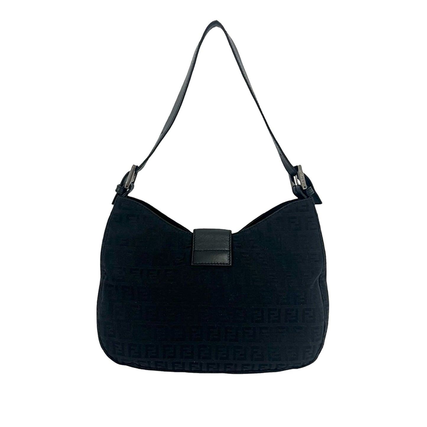 Fendi Zucchino Canvas Shoulder Bag