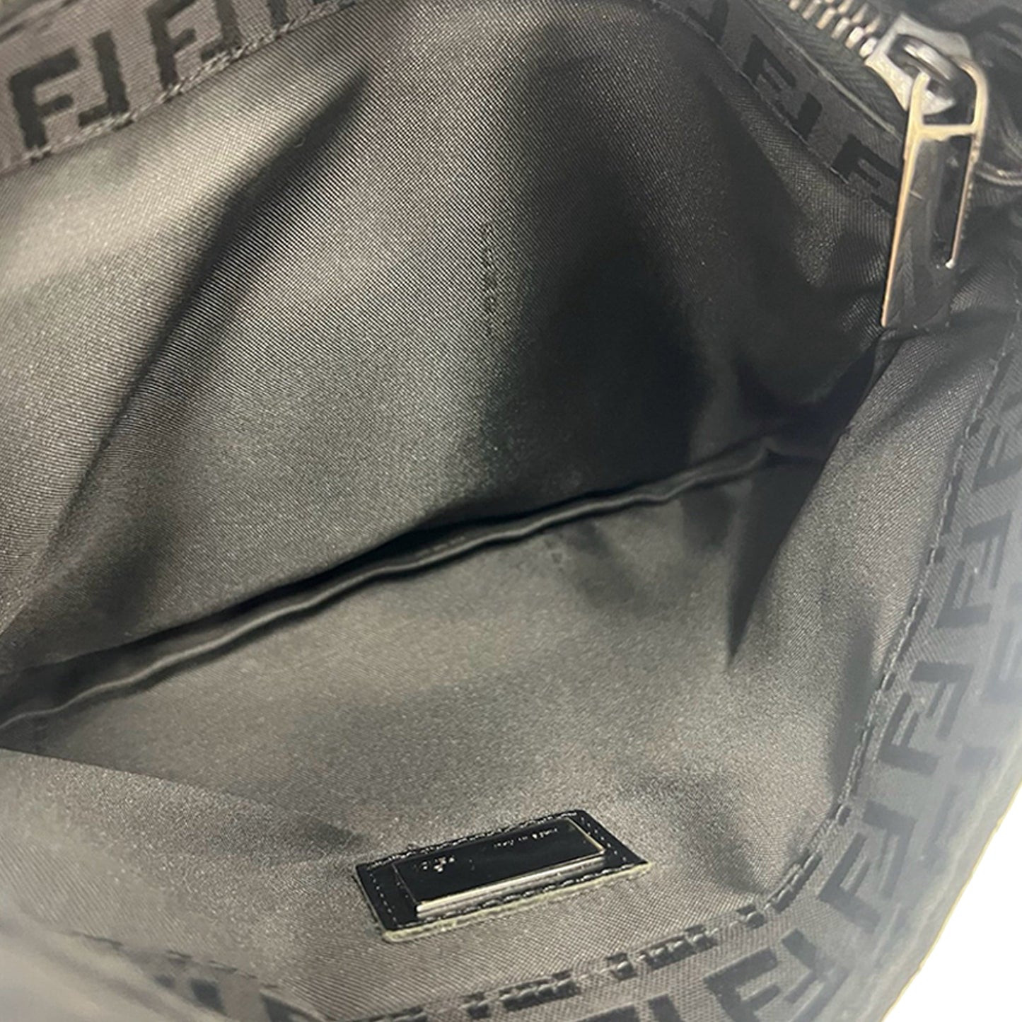 Fendi Zucchino Canvas Shoulder Bag