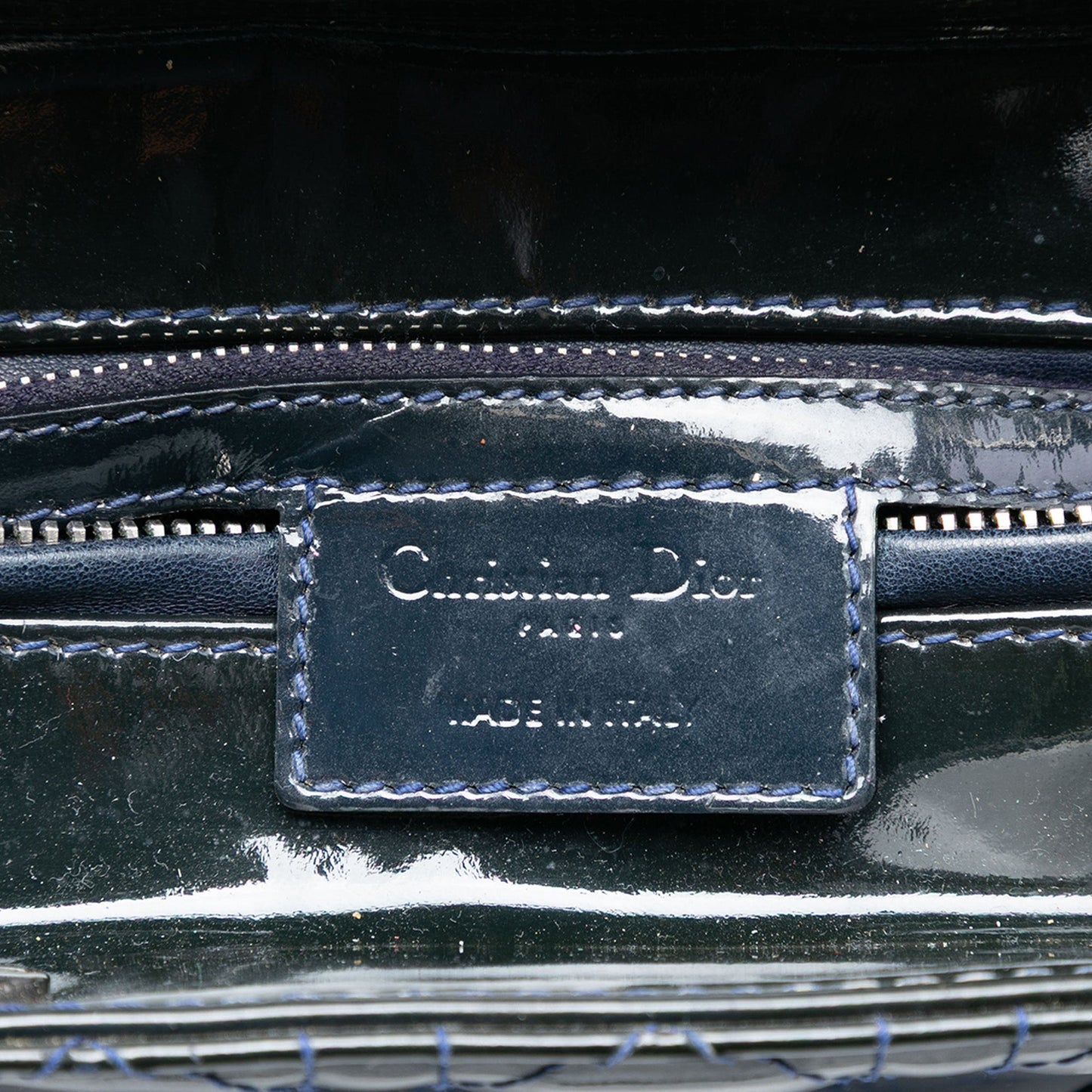Dior Medium Patent Cannage Lady Dior