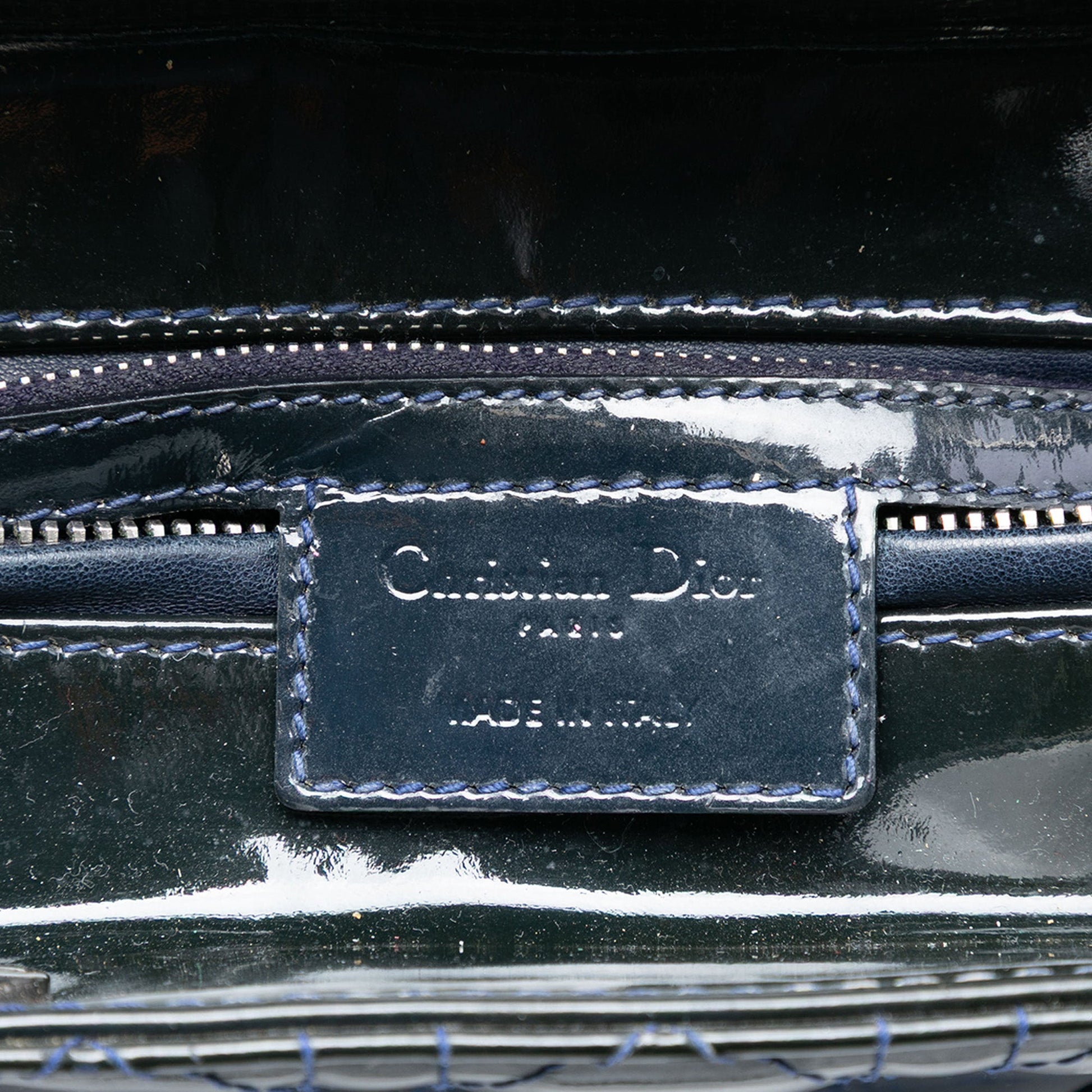 Dior Medium Patent Cannage Lady Dior
