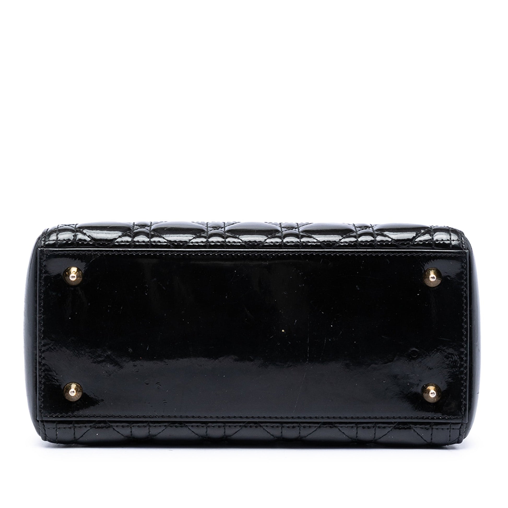 Dior Medium Patent Cannage Lady Dior