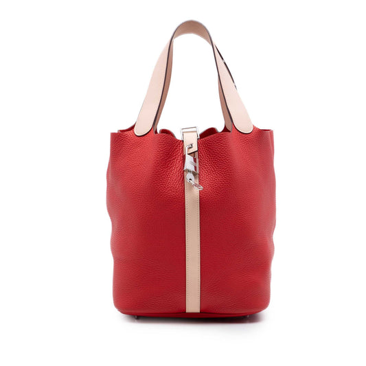 Hermès Bicolor Clemence and Swift Picotin Lock 26