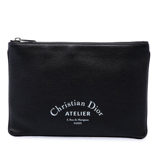 Dior Grained Calfskin Atelier Clutch
