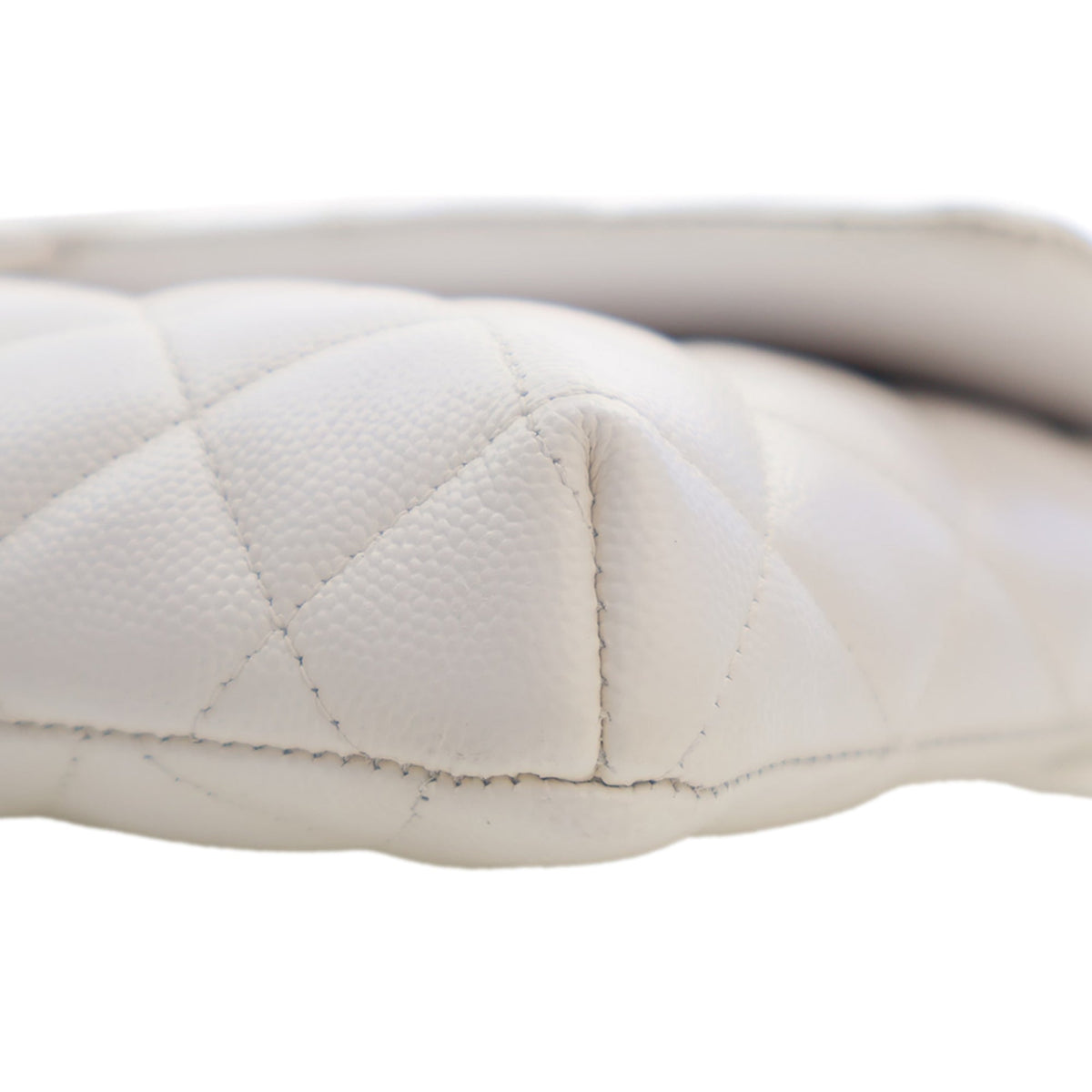 Chanel CC Quilted Caviar Flap Clutch