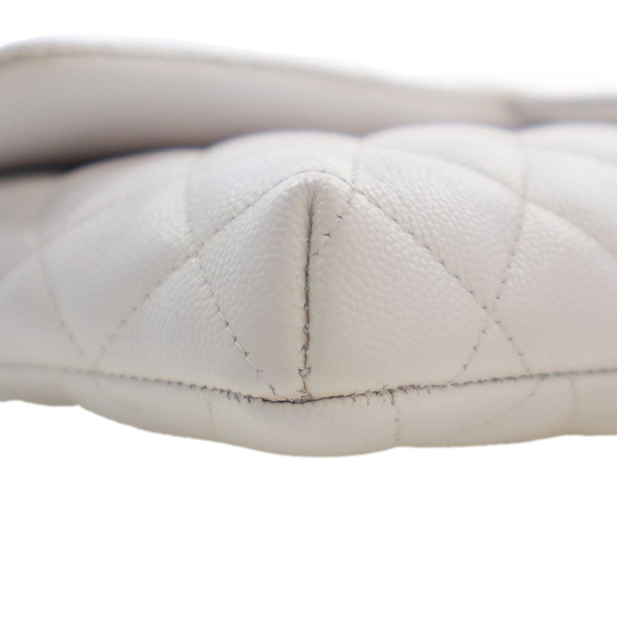 Chanel CC Quilted Caviar Flap Clutch