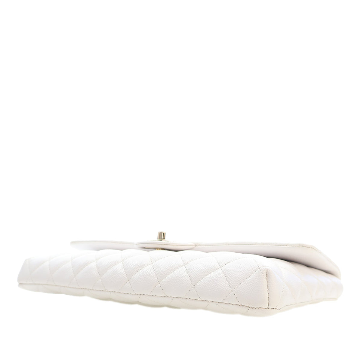 Chanel CC Quilted Caviar Flap Clutch