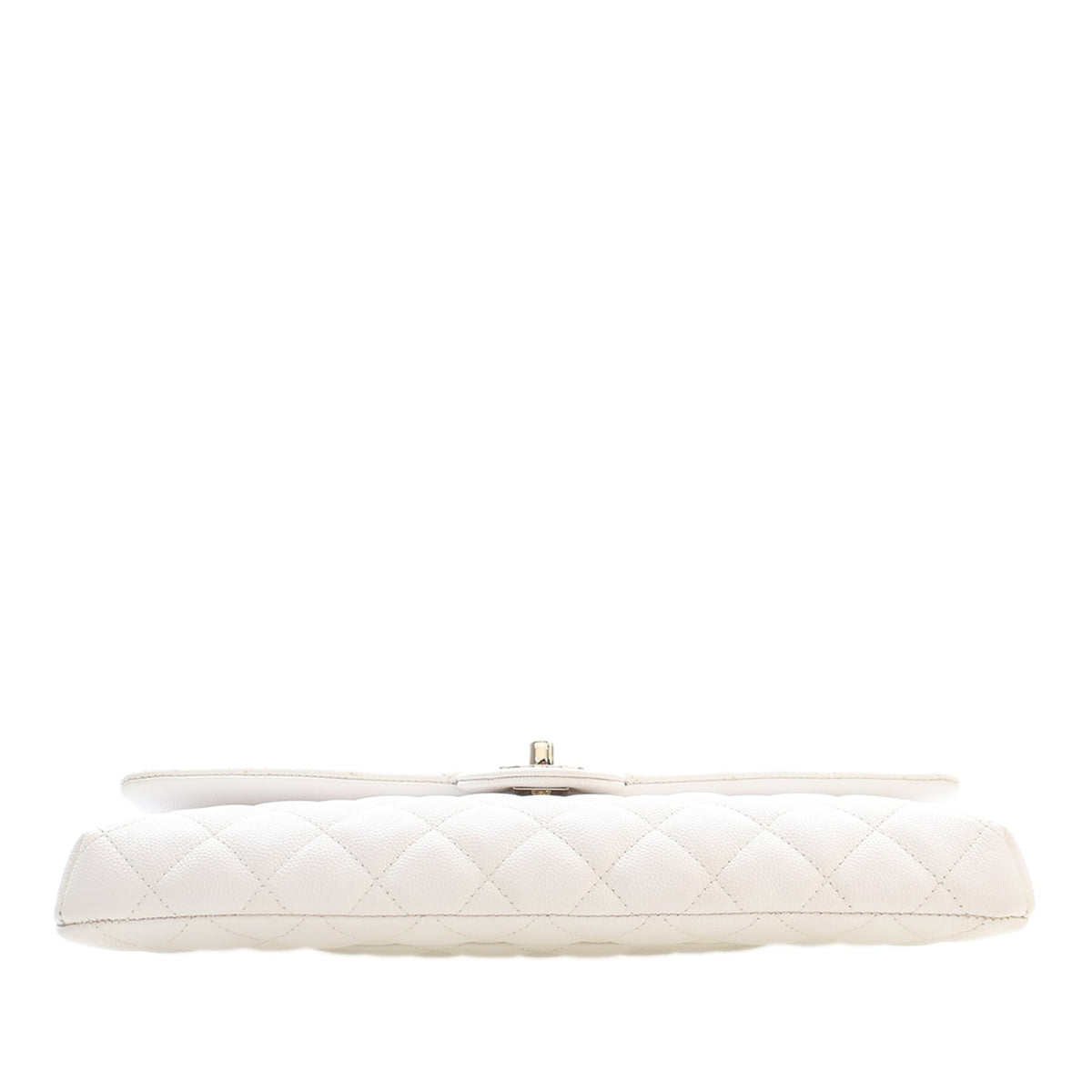 Chanel CC Quilted Caviar Flap Clutch