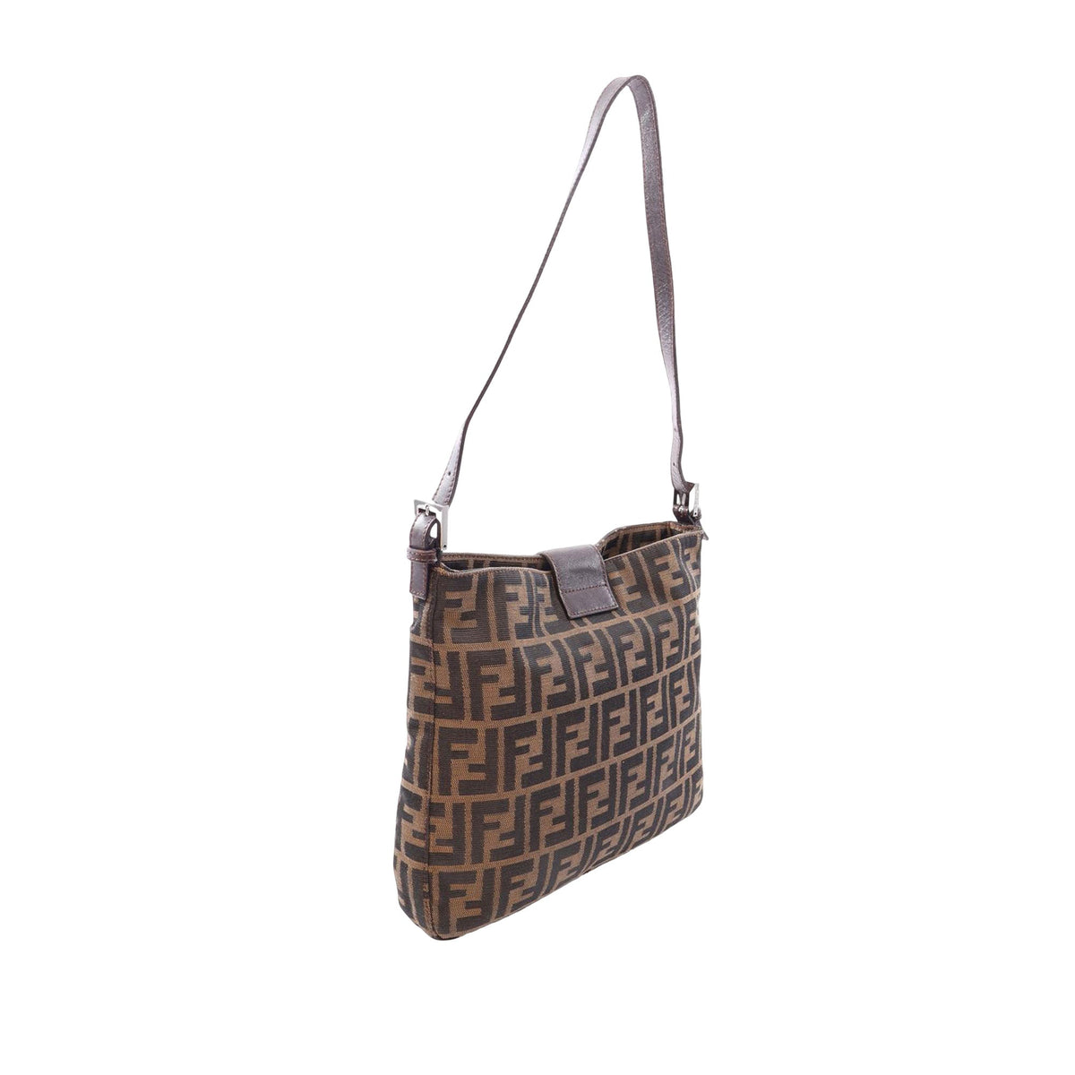 Fendi Zucca Canvas Shoulder Bag