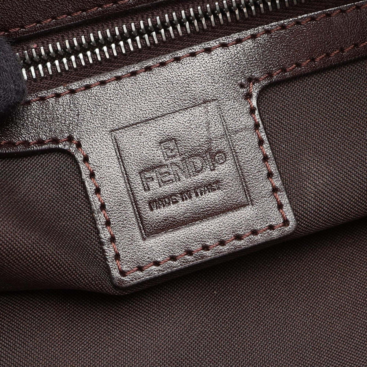 Fendi Zucca Canvas Shoulder Bag