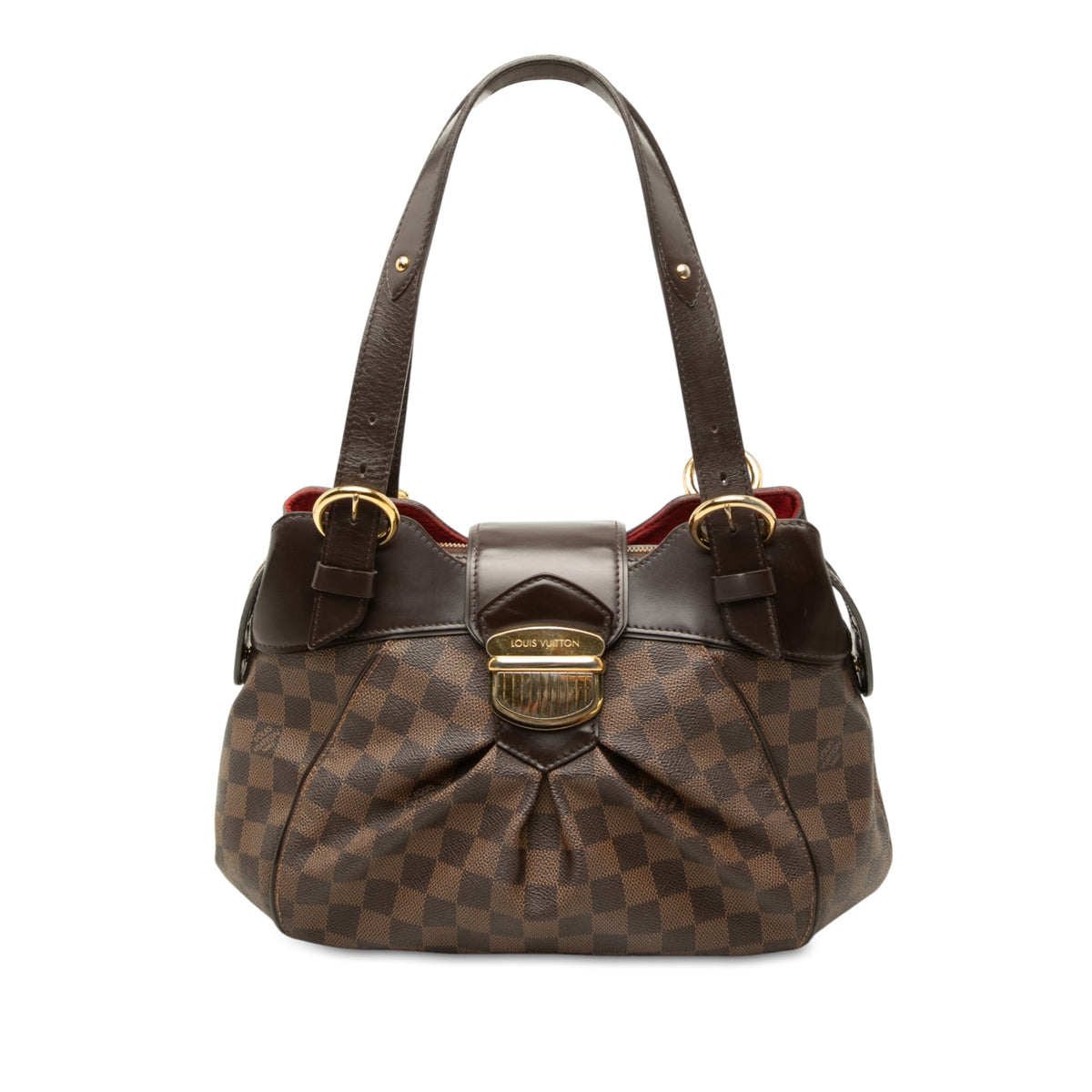 Louis Vuitton Damier Ebene Sistina PM — Brown