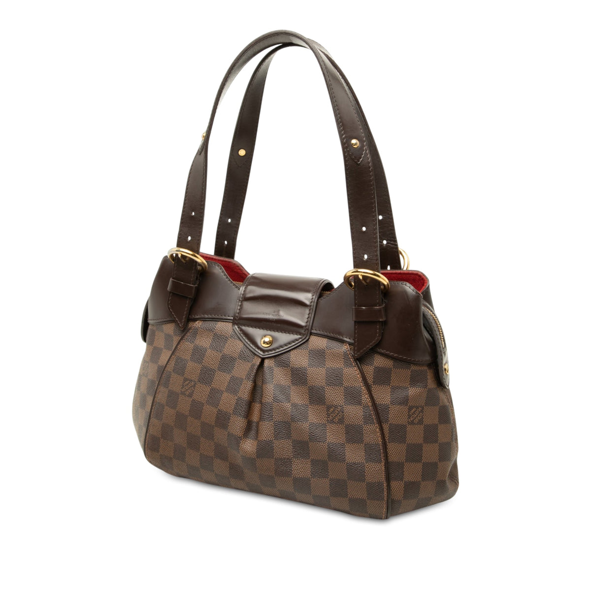 Louis Vuitton Damier Ebene Sistina PM — Brown