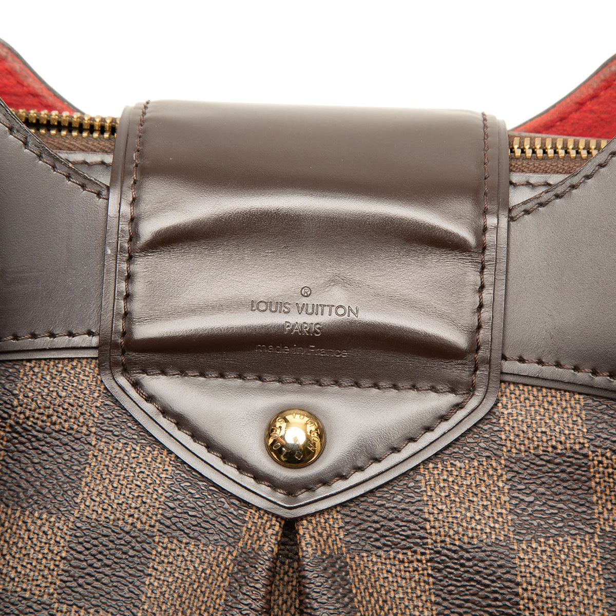 Louis Vuitton Damier Ebene Sistina PM — Brown
