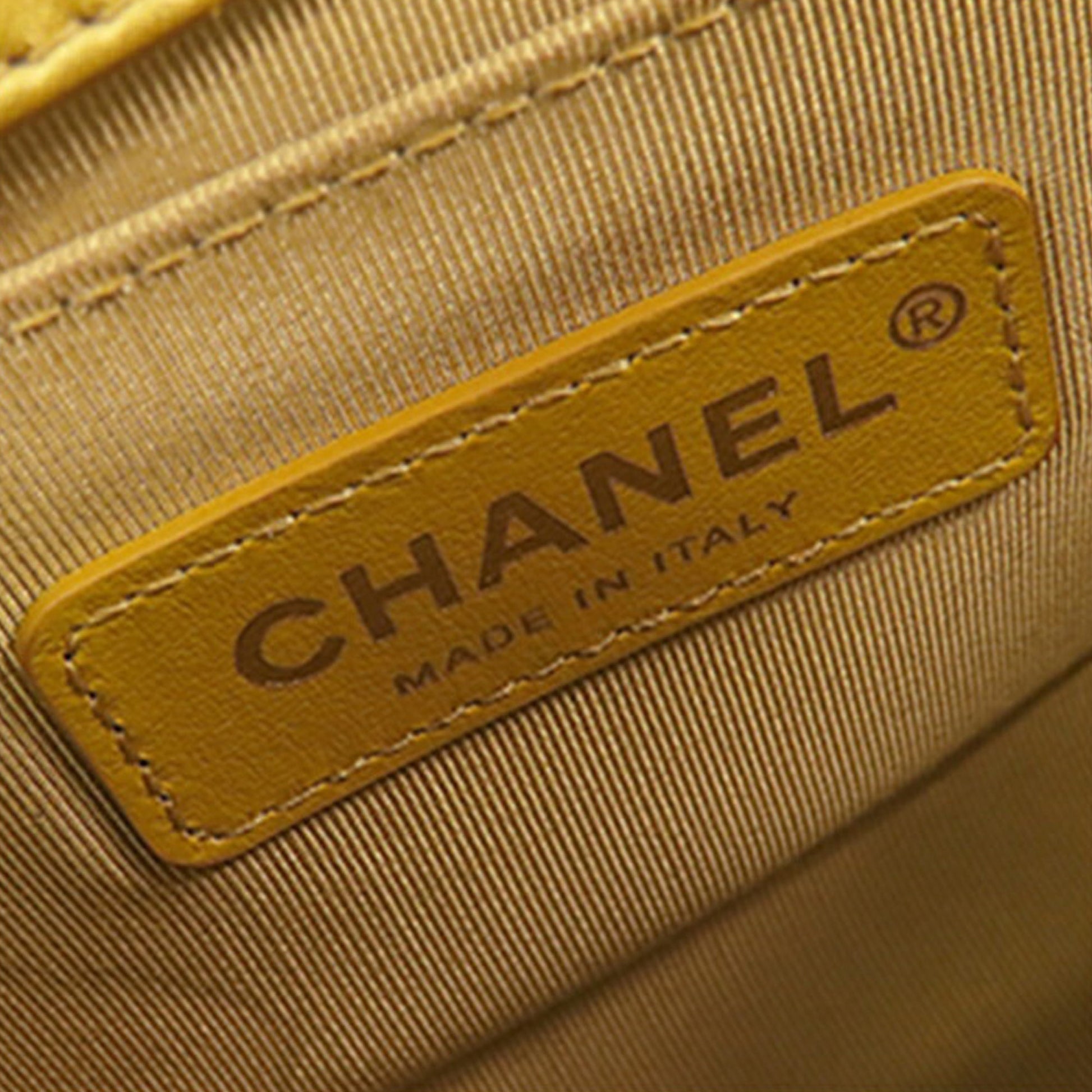 Chanel Small Croc Embossed Leather Graffiti Cocodile Boy Flap