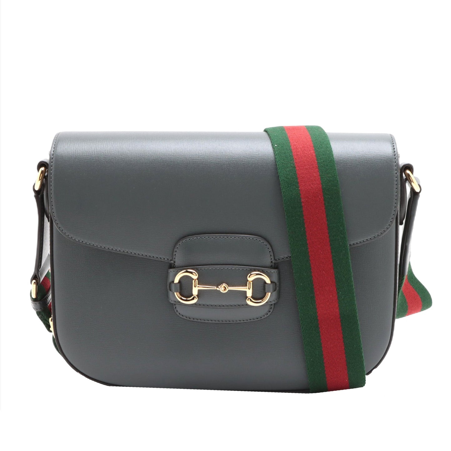 Gucci Large Calfskin Web Horsebit 1955 Crossbody
