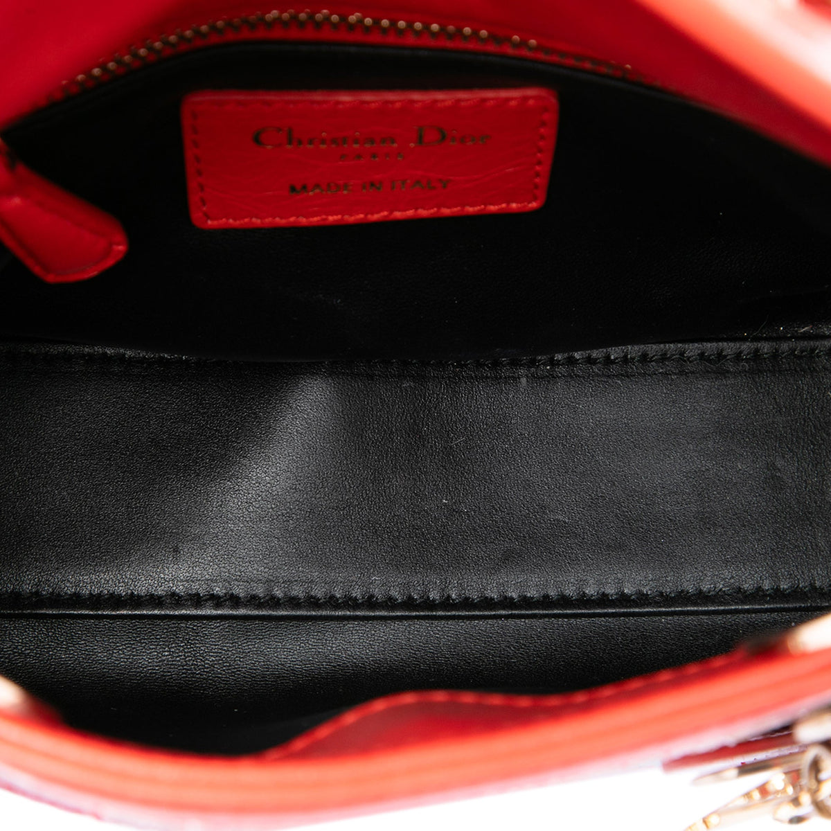 Dior Mini Calfskin Beaded Lady Dior