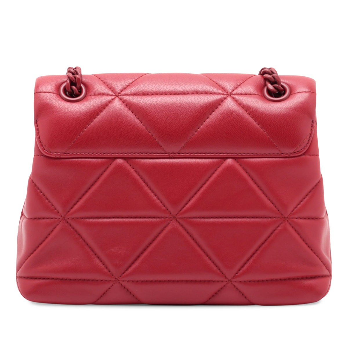 Prada Small Nappa Spectrum Chain Shoulder Bag Red