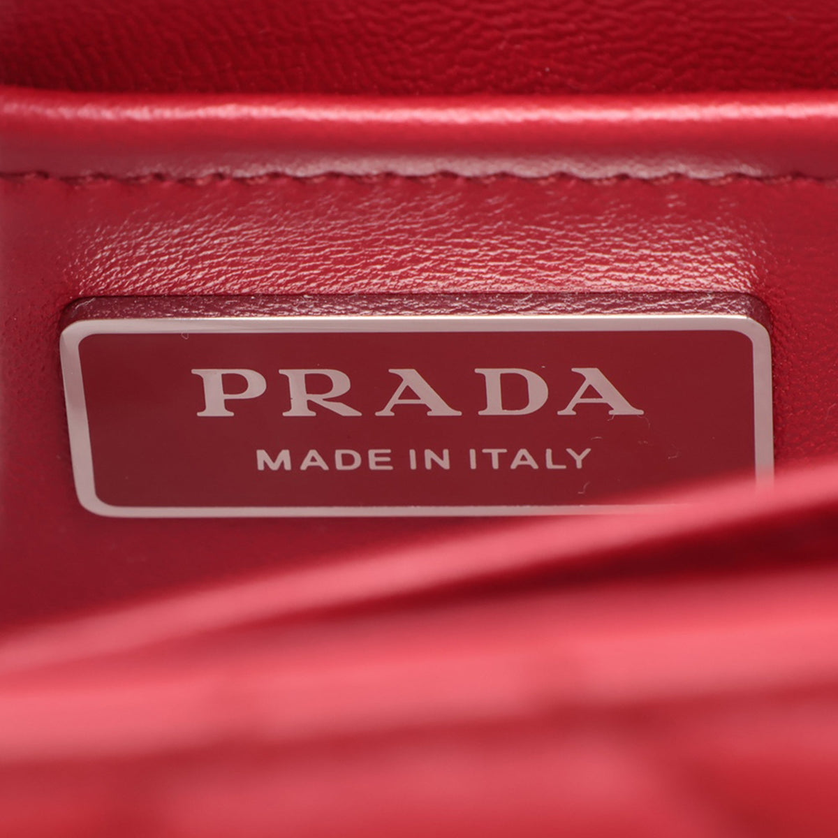 Prada Small Nappa Spectrum Chain Shoulder Bag Red