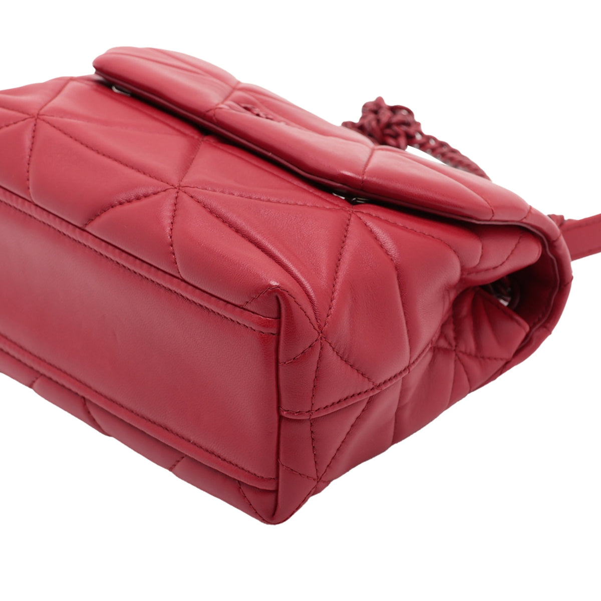 Prada Small Nappa Spectrum Chain Shoulder Bag Red