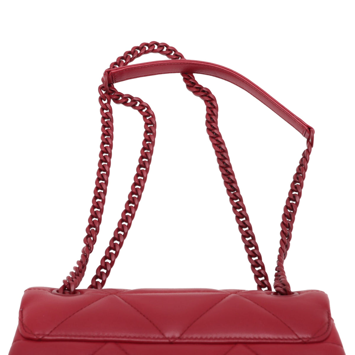 Prada Small Nappa Spectrum Chain Shoulder Bag Red