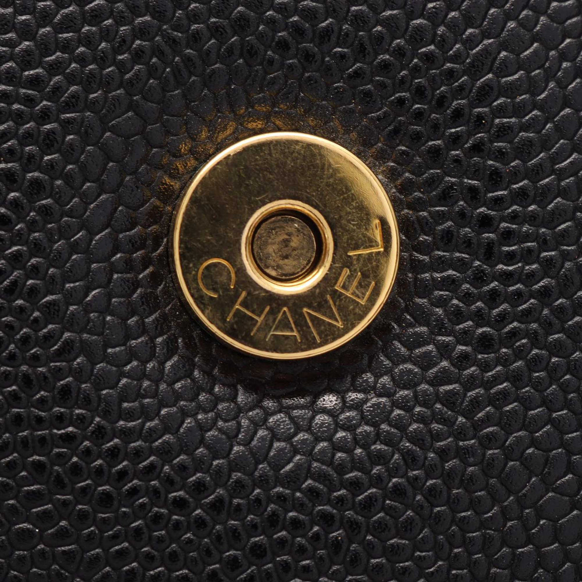 Chanel Jumbo CC Diagonal Quilted Caviar Flap
