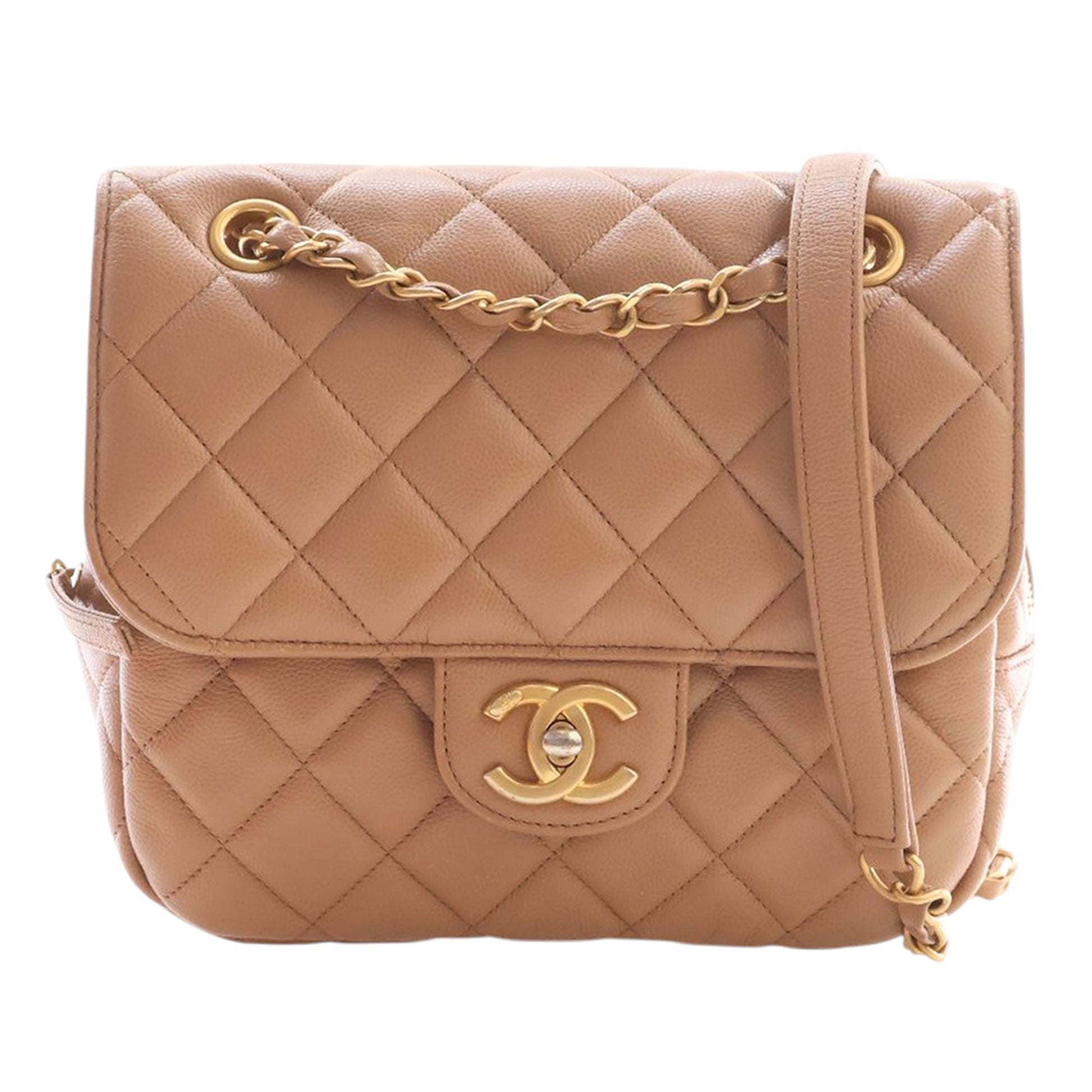 Chanel CC Quilted Caviar Crossbody