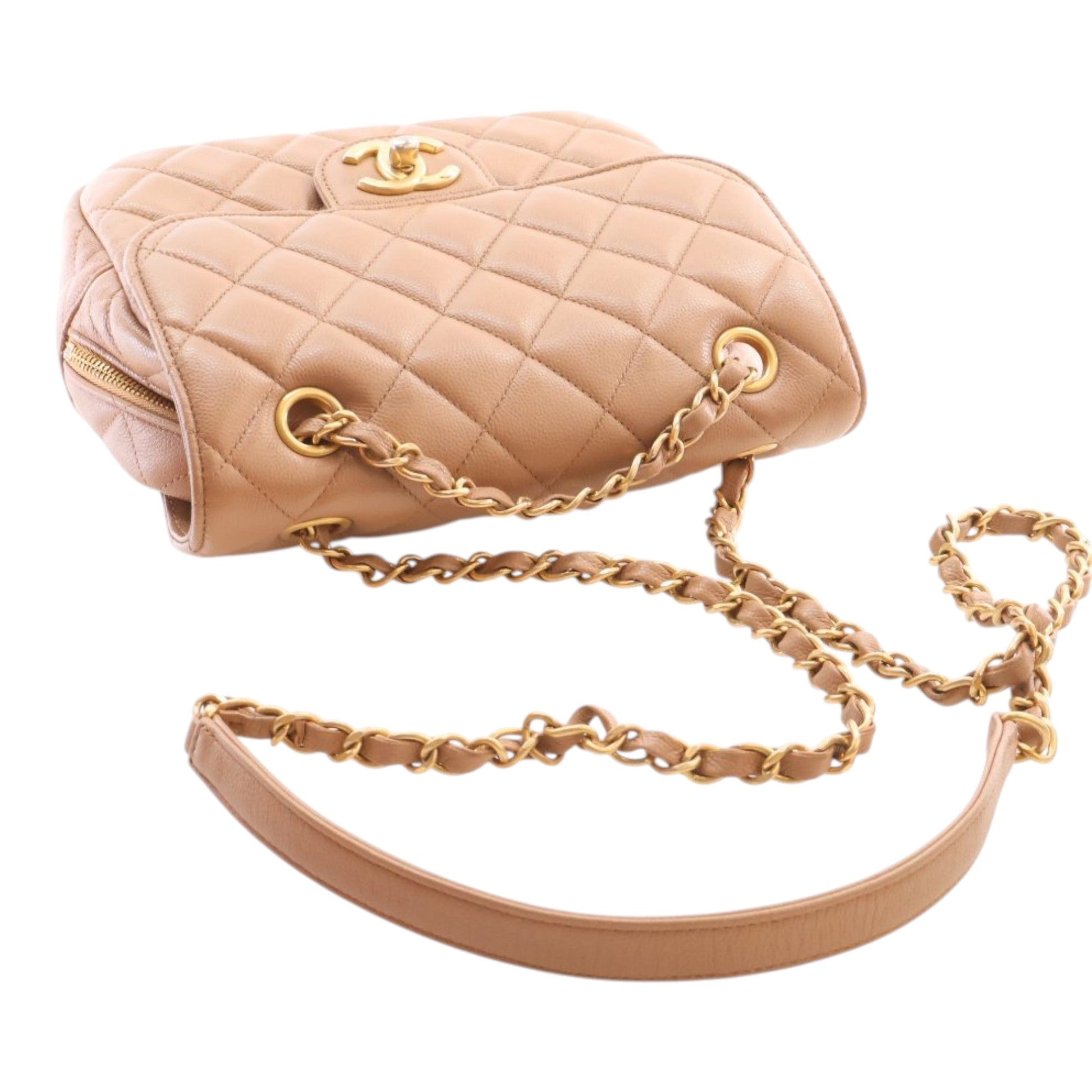 Chanel CC Quilted Caviar Crossbody