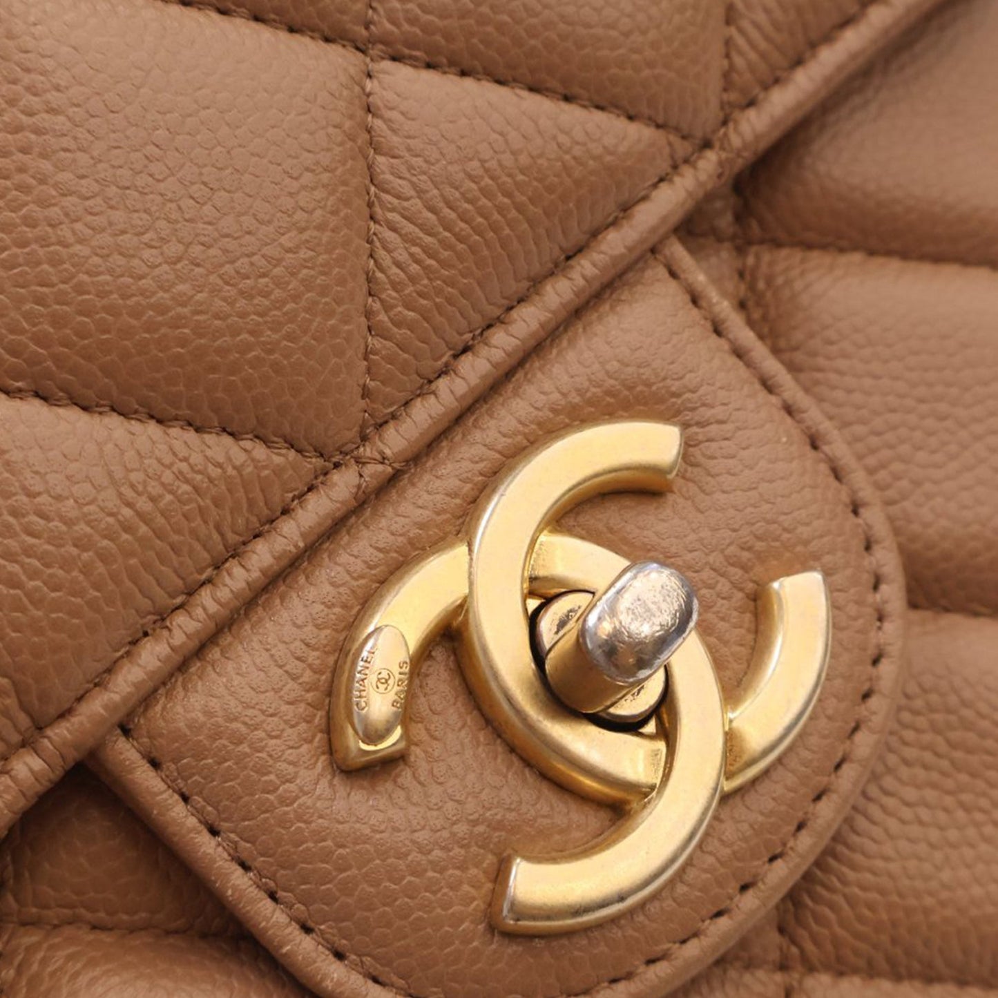 Chanel CC Quilted Caviar Crossbody
