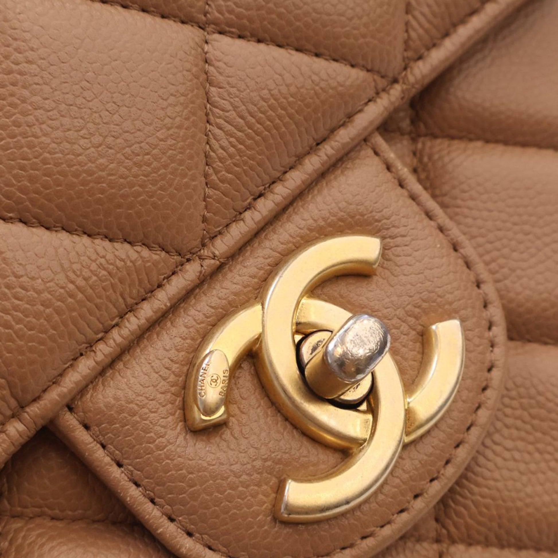 Chanel CC Quilted Caviar Crossbody