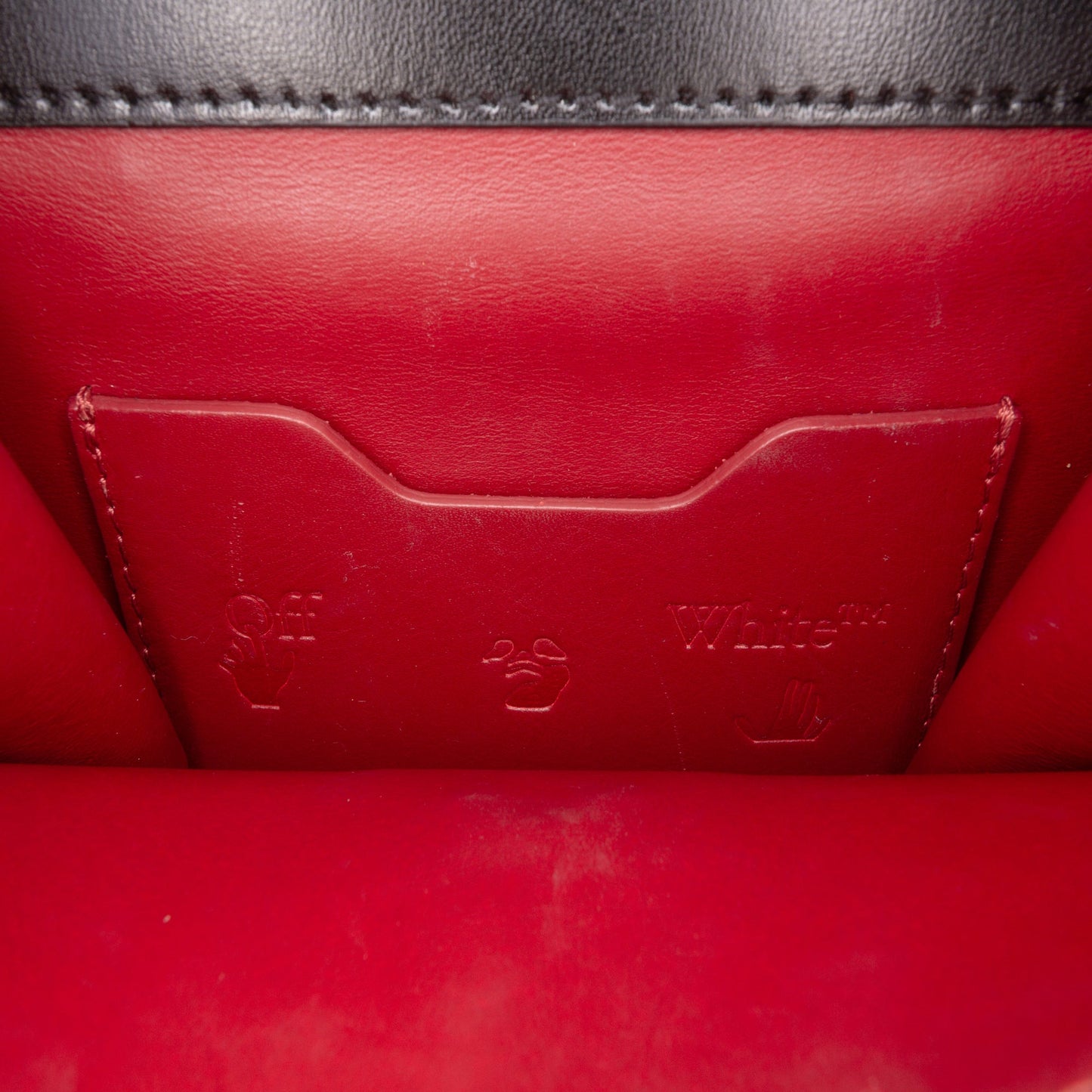 Off-White Calfskin Jitney 0.7 Bag