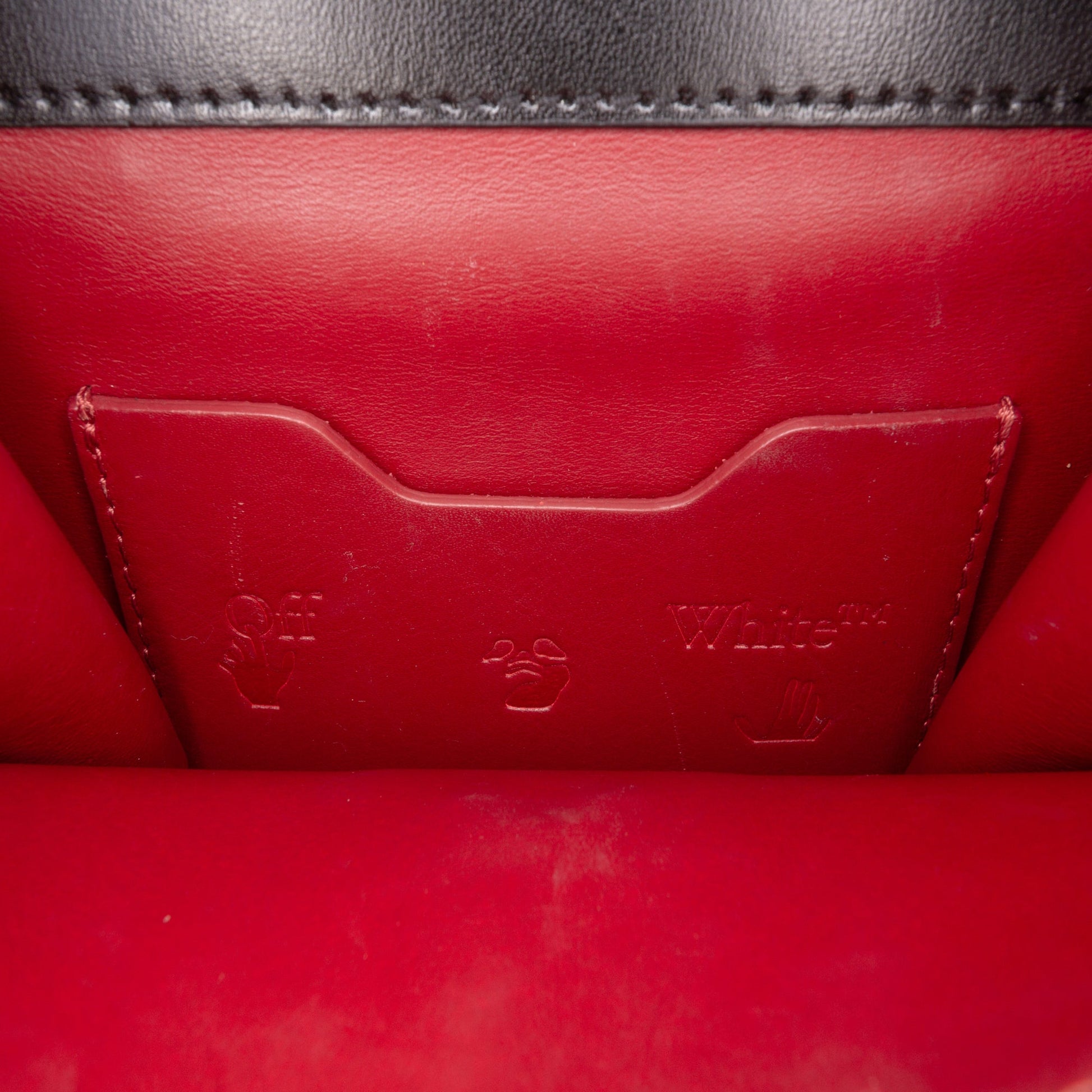 Off-White Calfskin Jitney 0.7 Bag