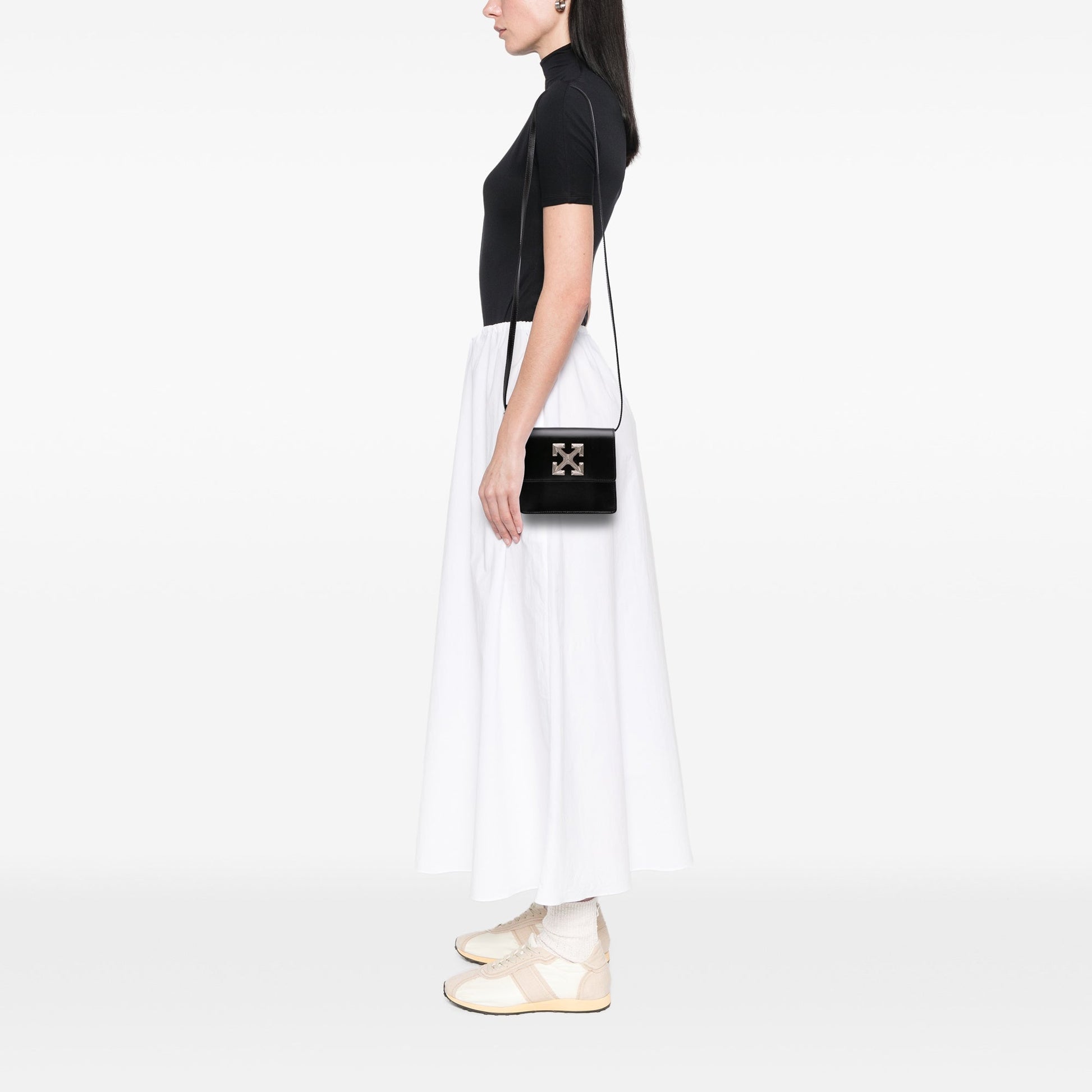 Off-White Calfskin Jitney 0.7 Bag