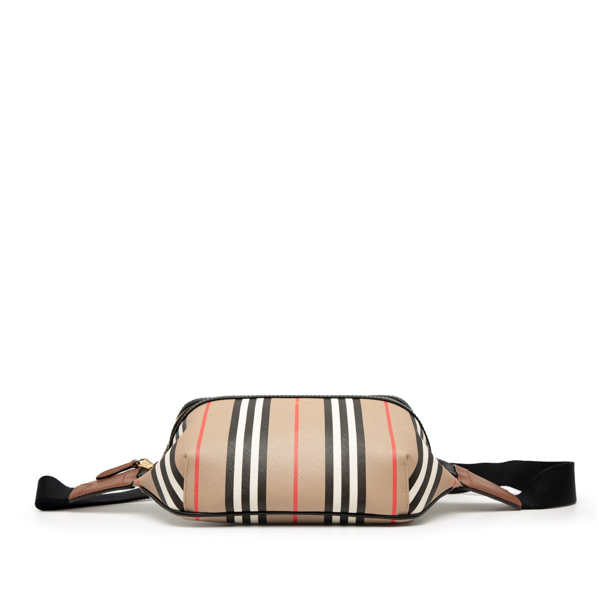 Burberry Icon Stripe Coated Canvas Sonny Belt Bag