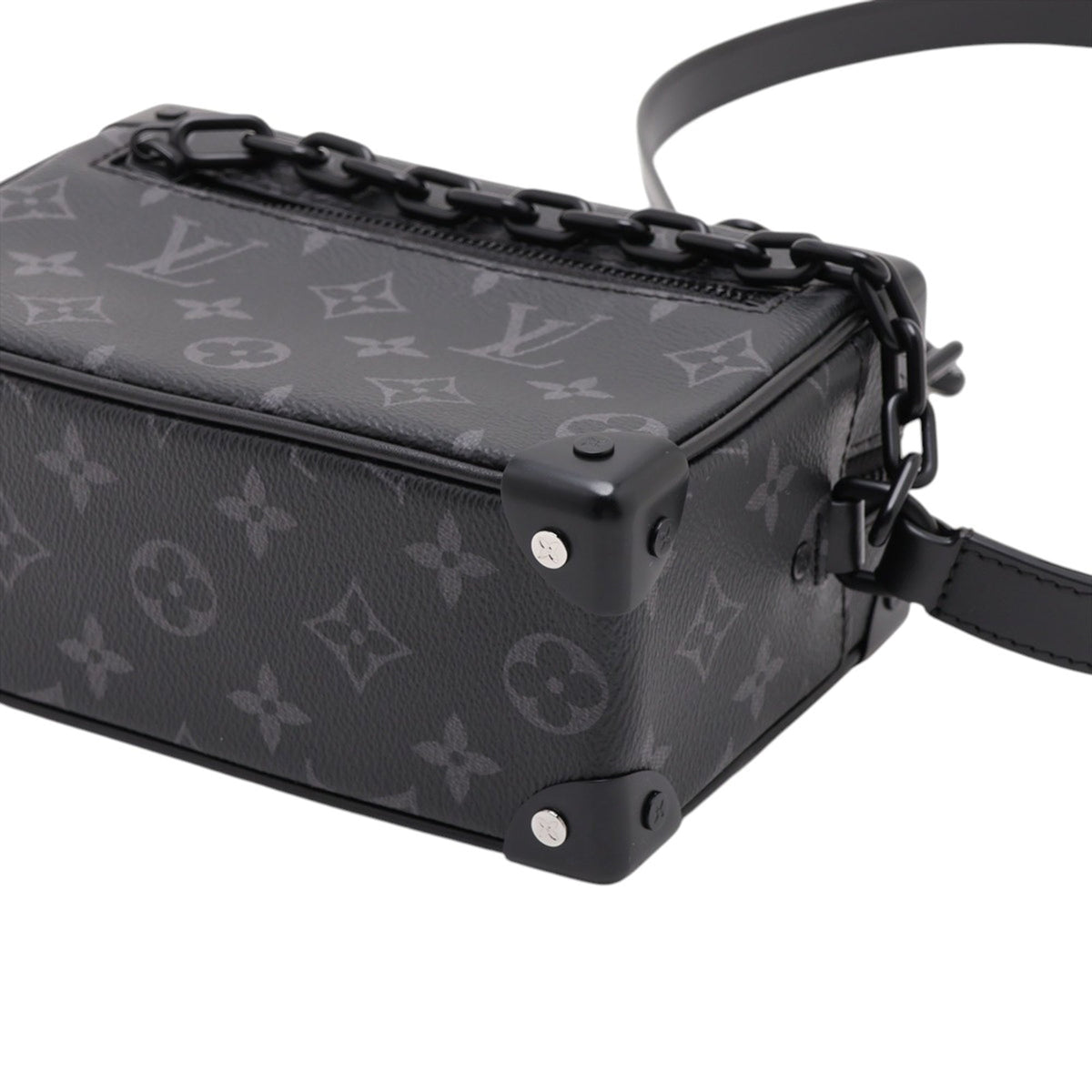 Louis Vuitton Monogram Eclipse Mini Soft Trunk — Black