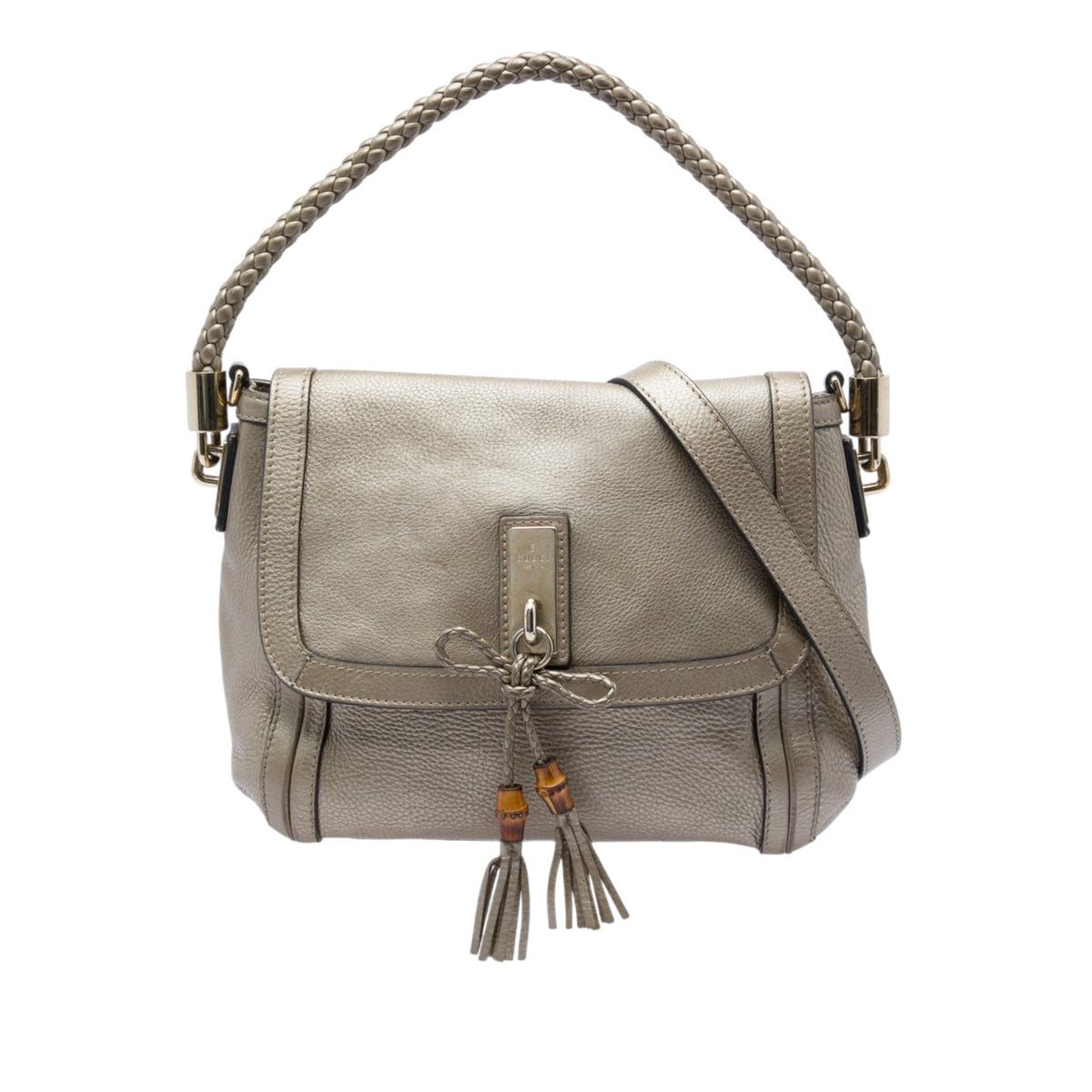 Gucci Calfskin Bella Flap Satchel