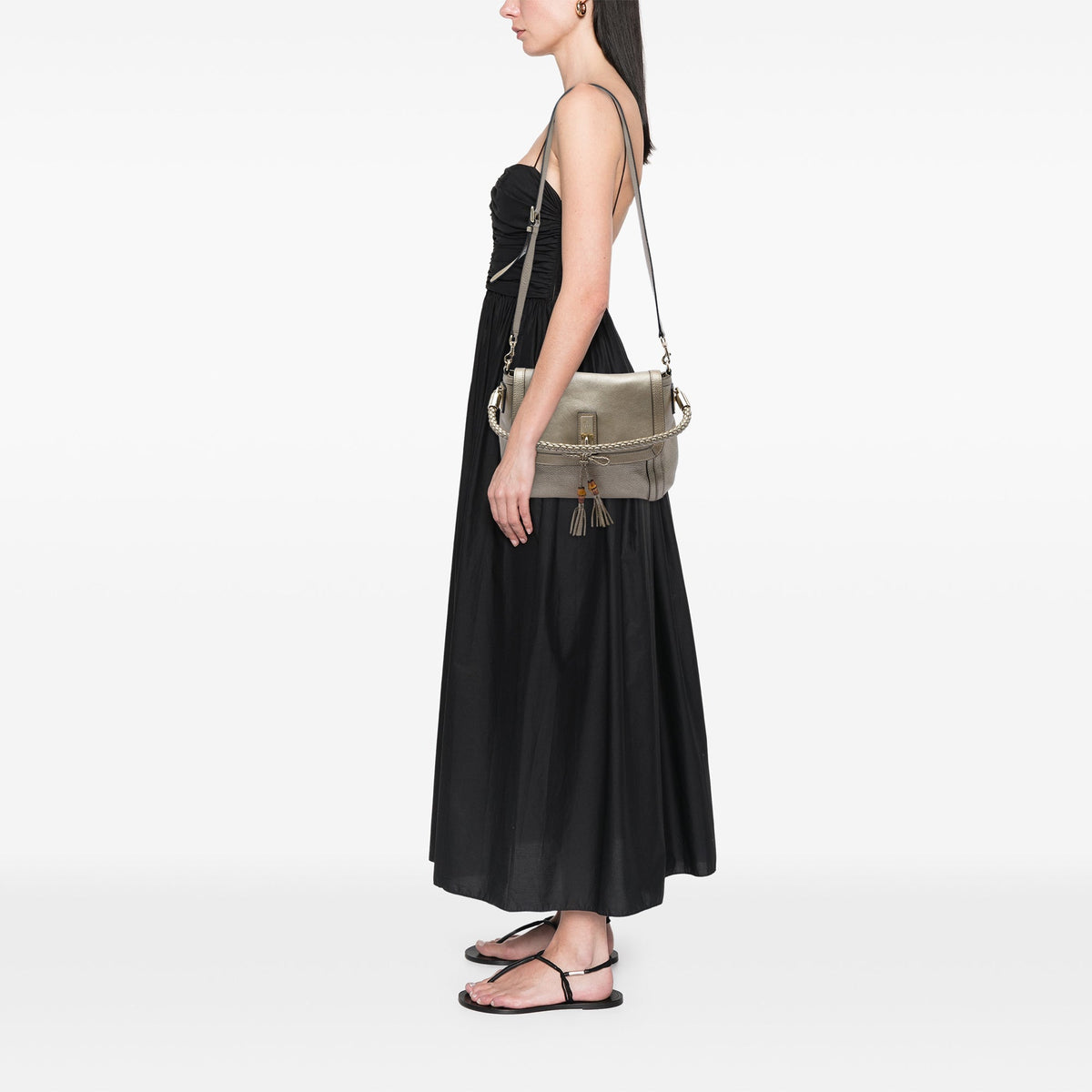 Gucci Calfskin Bella Flap Satchel