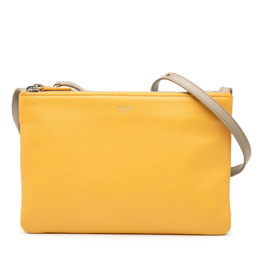 Celine Large Tricolor Lambskin Trio Crossbody