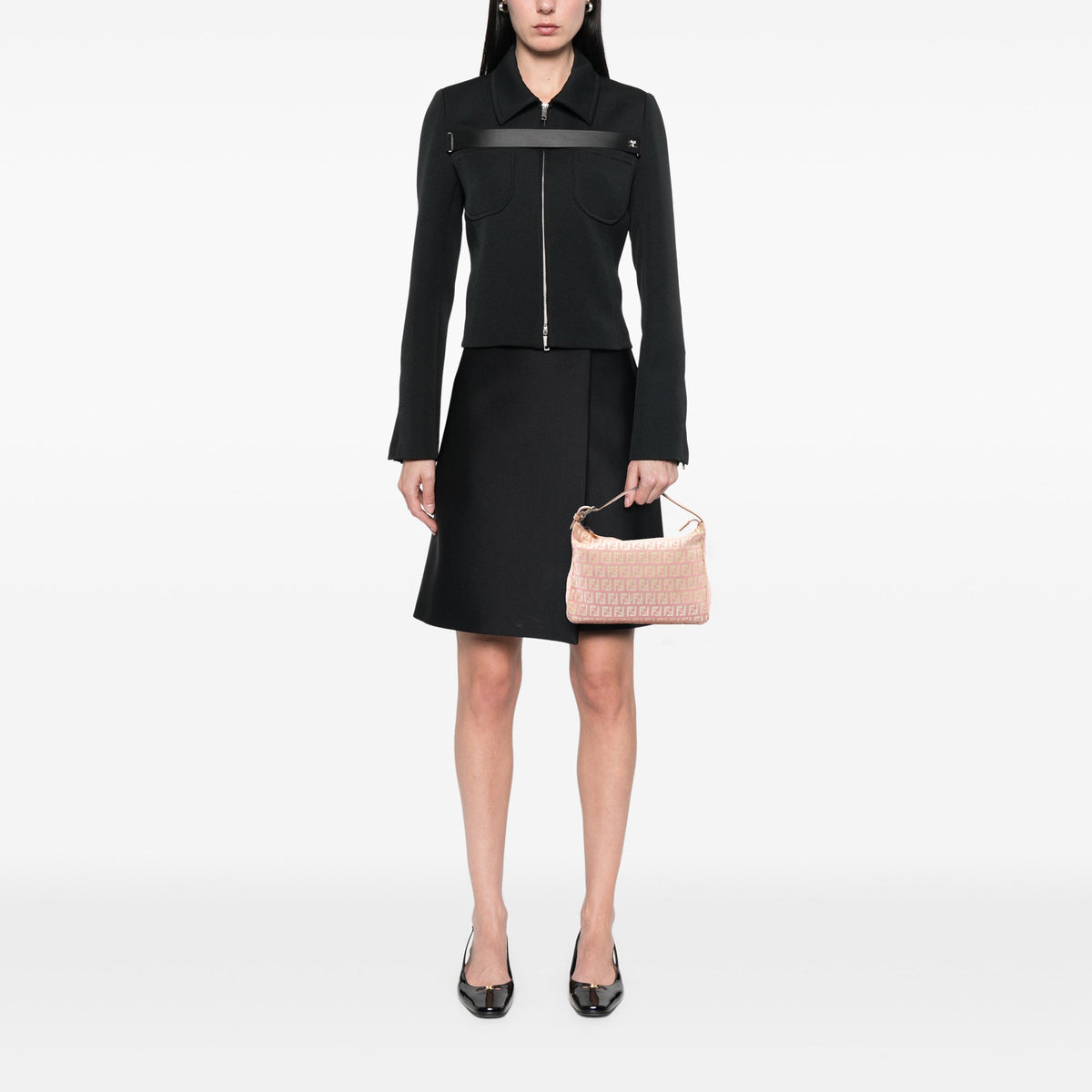 Fendi Zucchino Canvas Handbag