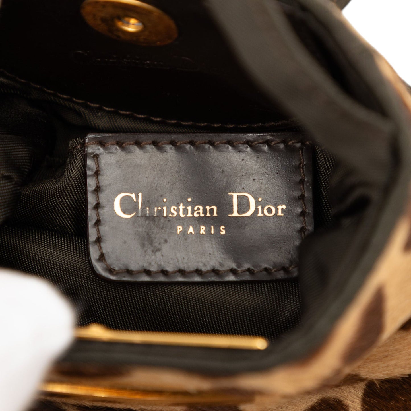 Dior Pony Hair Leopard Print Malice Crossbody