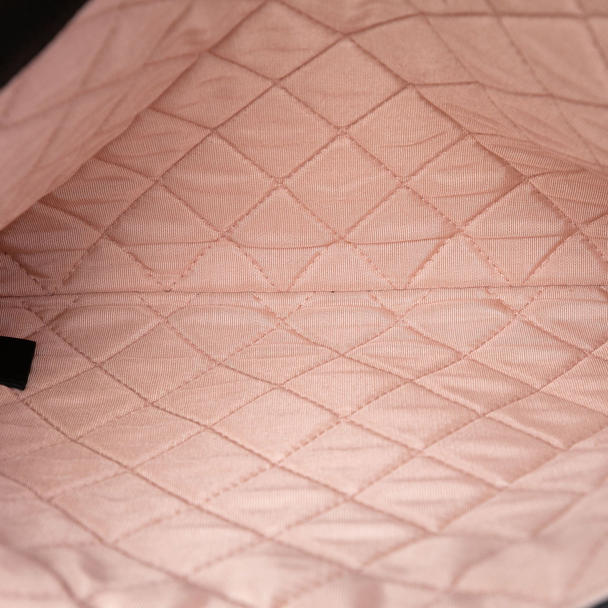 Paris Cuba Quilted Caviar Thread Around Envelope Clutch