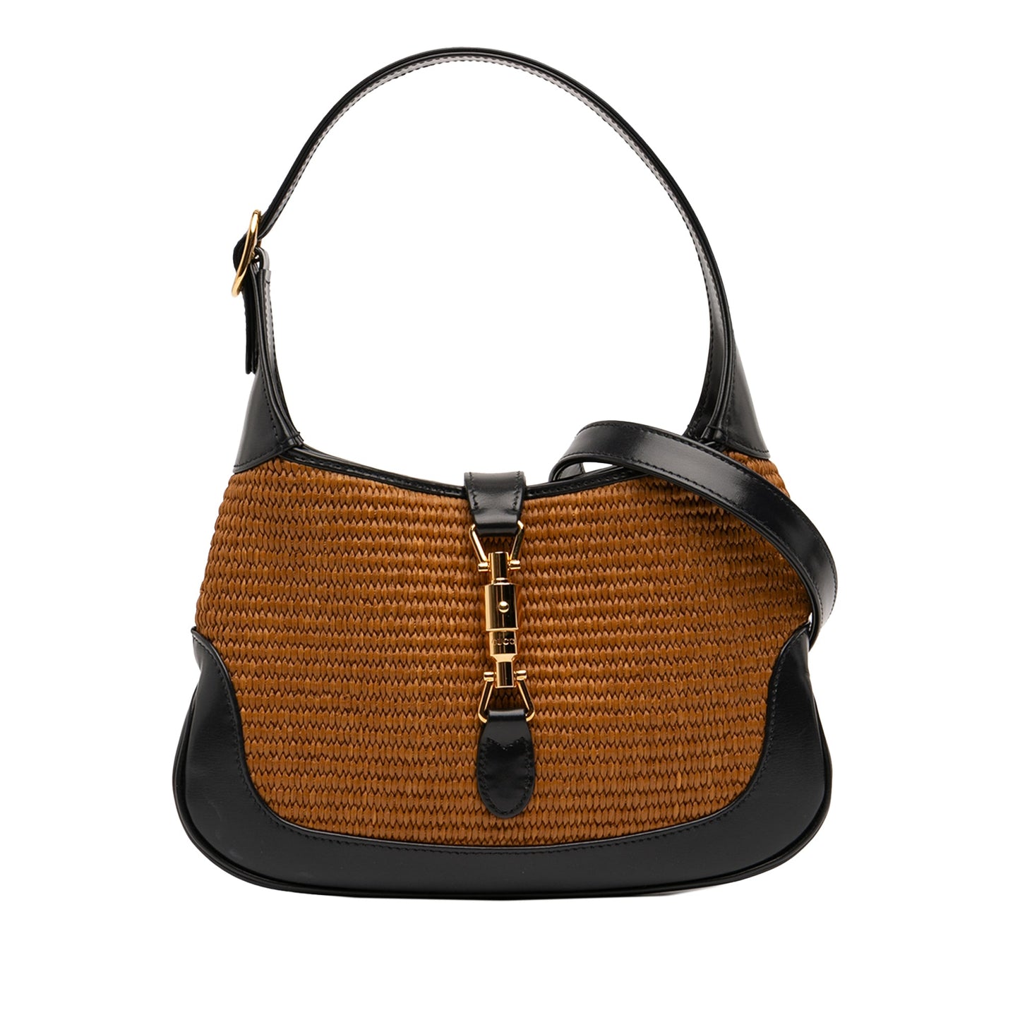Gucci Small Bicolor Raffia Jackie 1961 Crossbody
