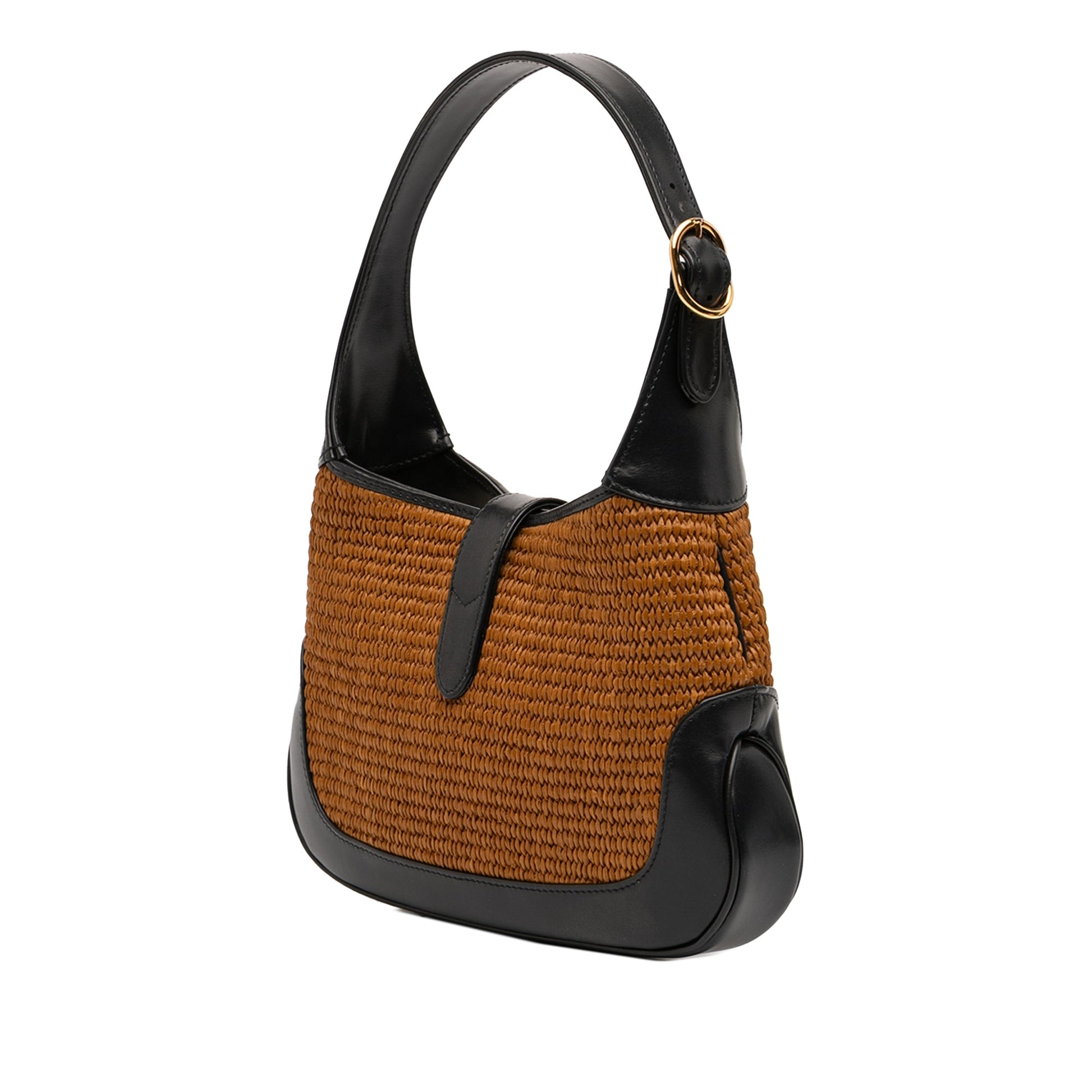 Gucci Small Bicolor Raffia Jackie 1961 Crossbody