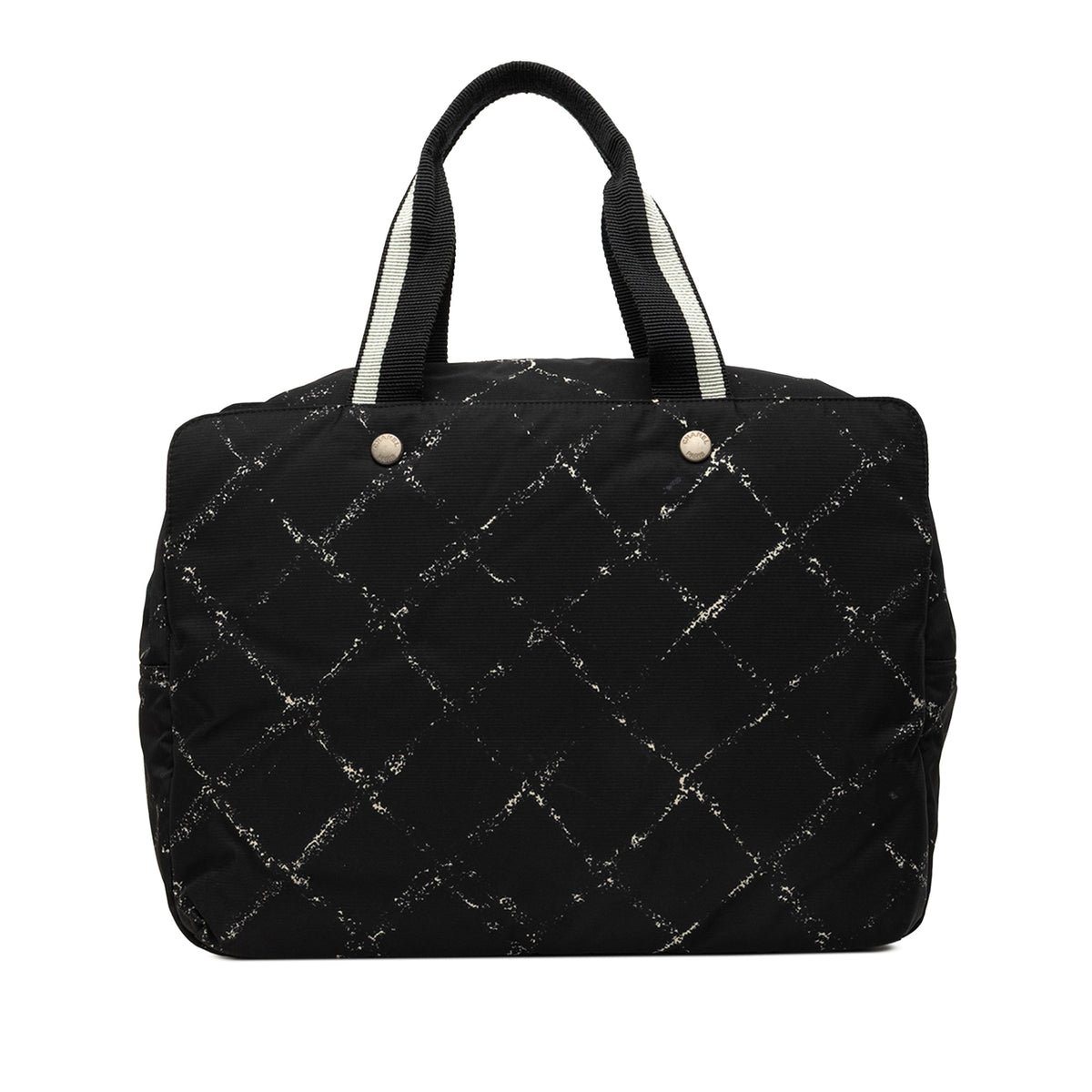 Chanel Old Travel Line Nylon Handbag — Black