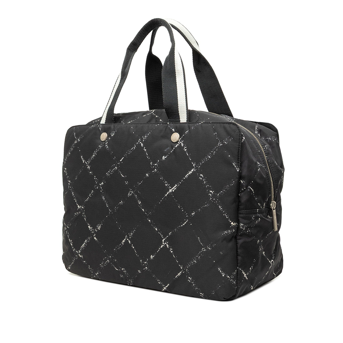Chanel Old Travel Line Nylon Handbag — Black