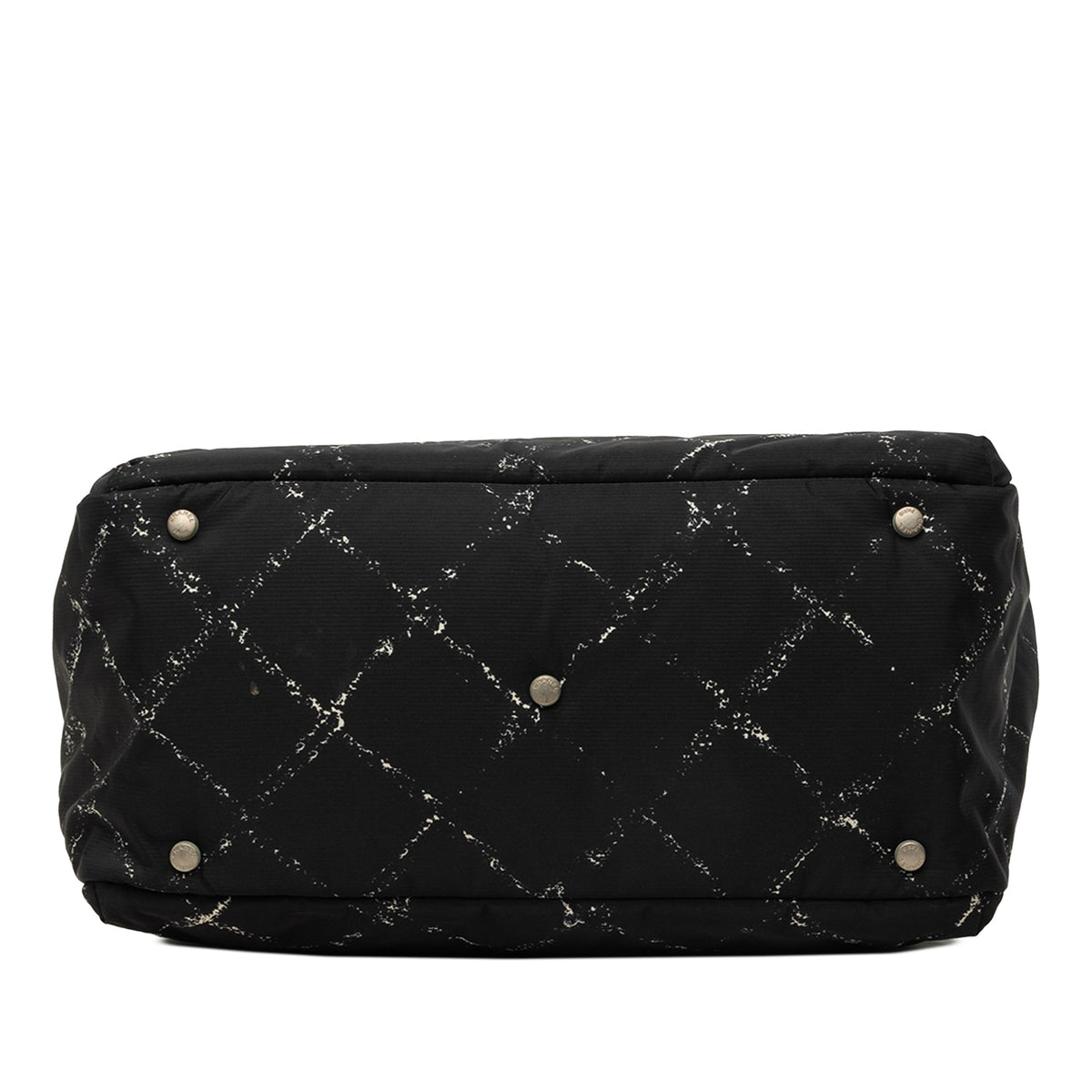Chanel Old Travel Line Nylon Handbag — Black