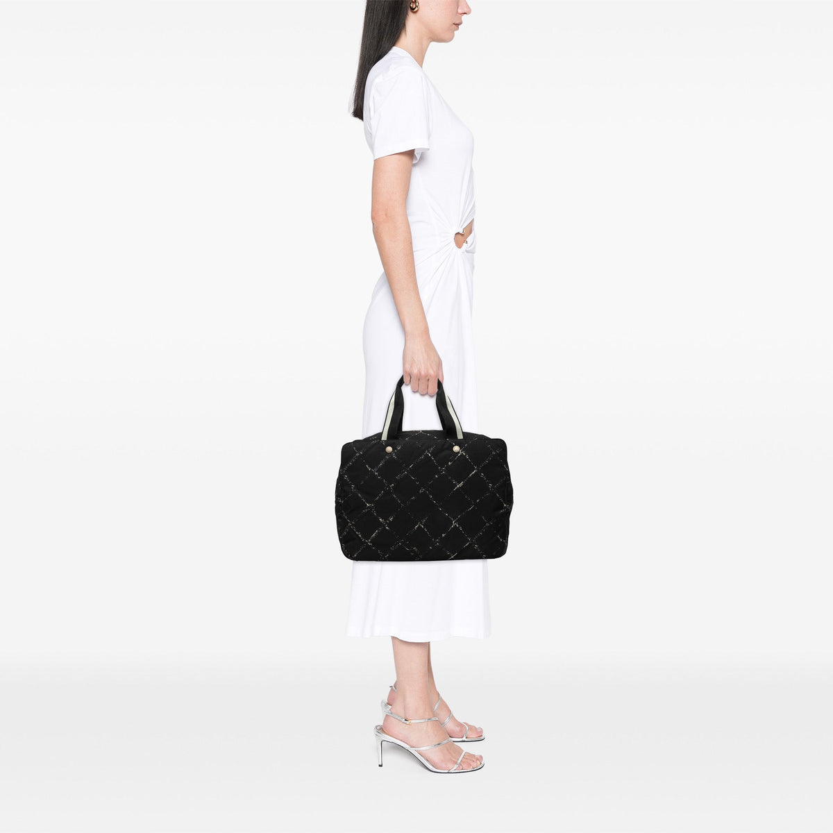 Chanel Old Travel Line Nylon Handbag — Black
