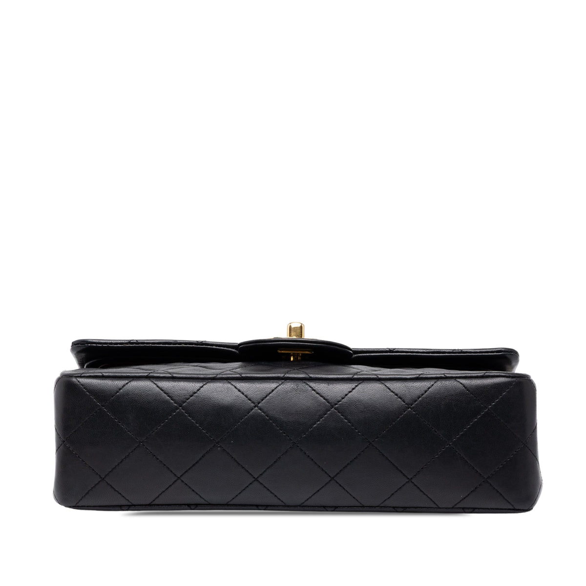 Chanel Small Classic Lambskin Double Flap — Black
