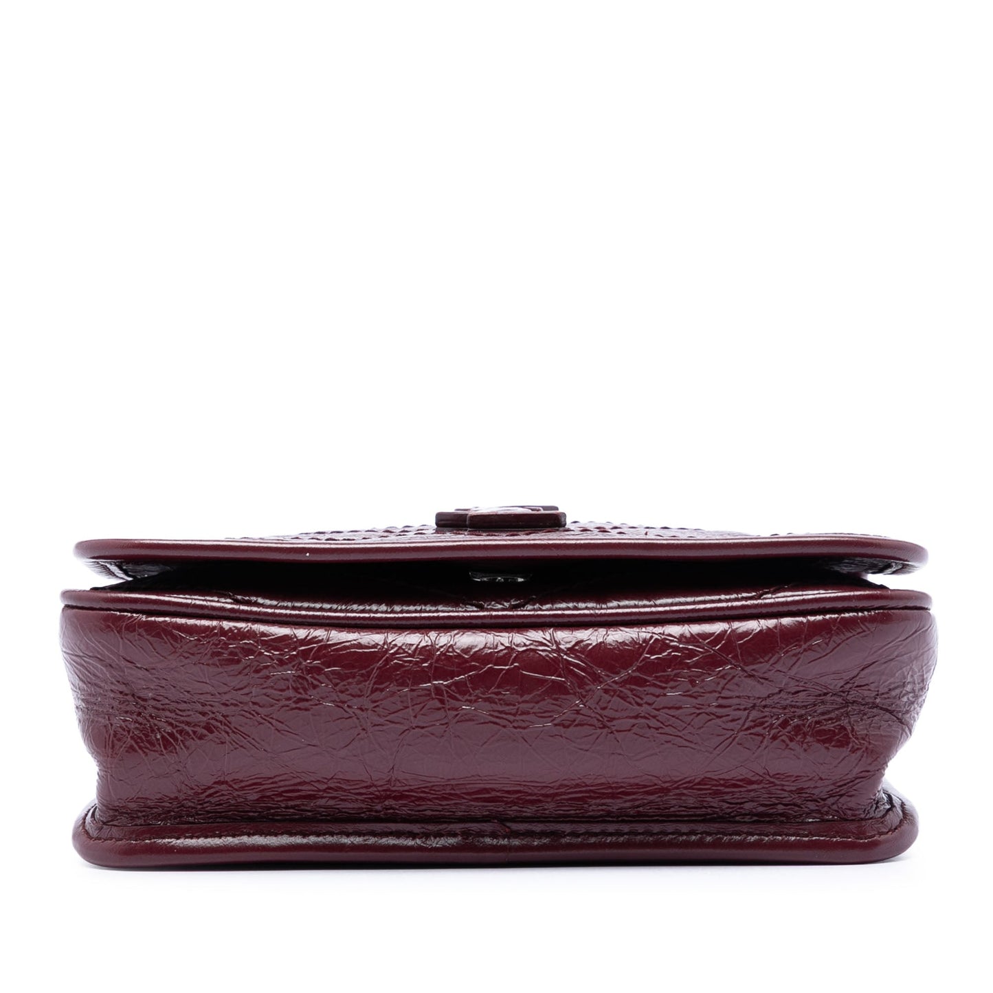Saint Laurent Crinkled Calfskin Niki Wallet on Chain