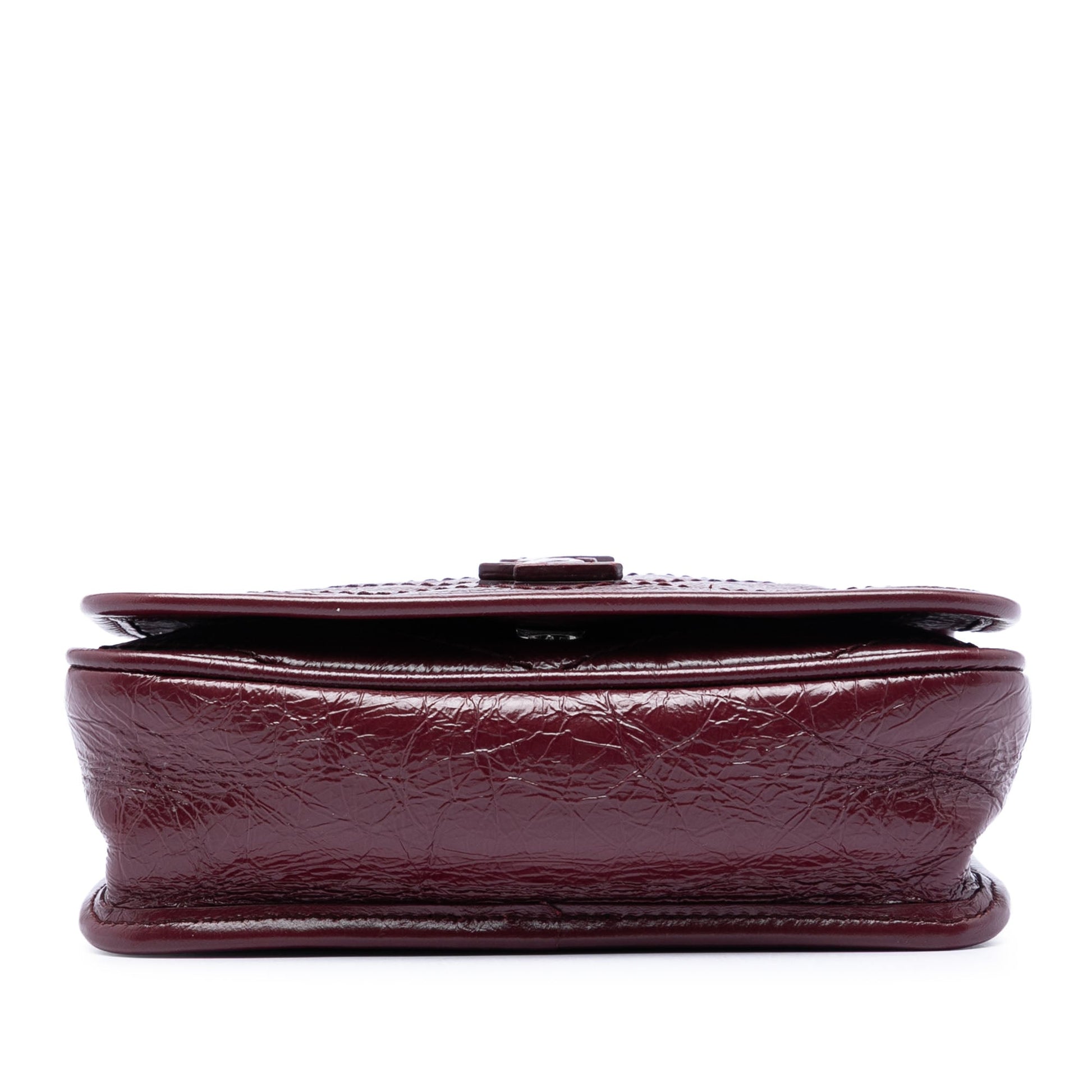 Saint Laurent Crinkled Calfskin Niki Wallet on Chain