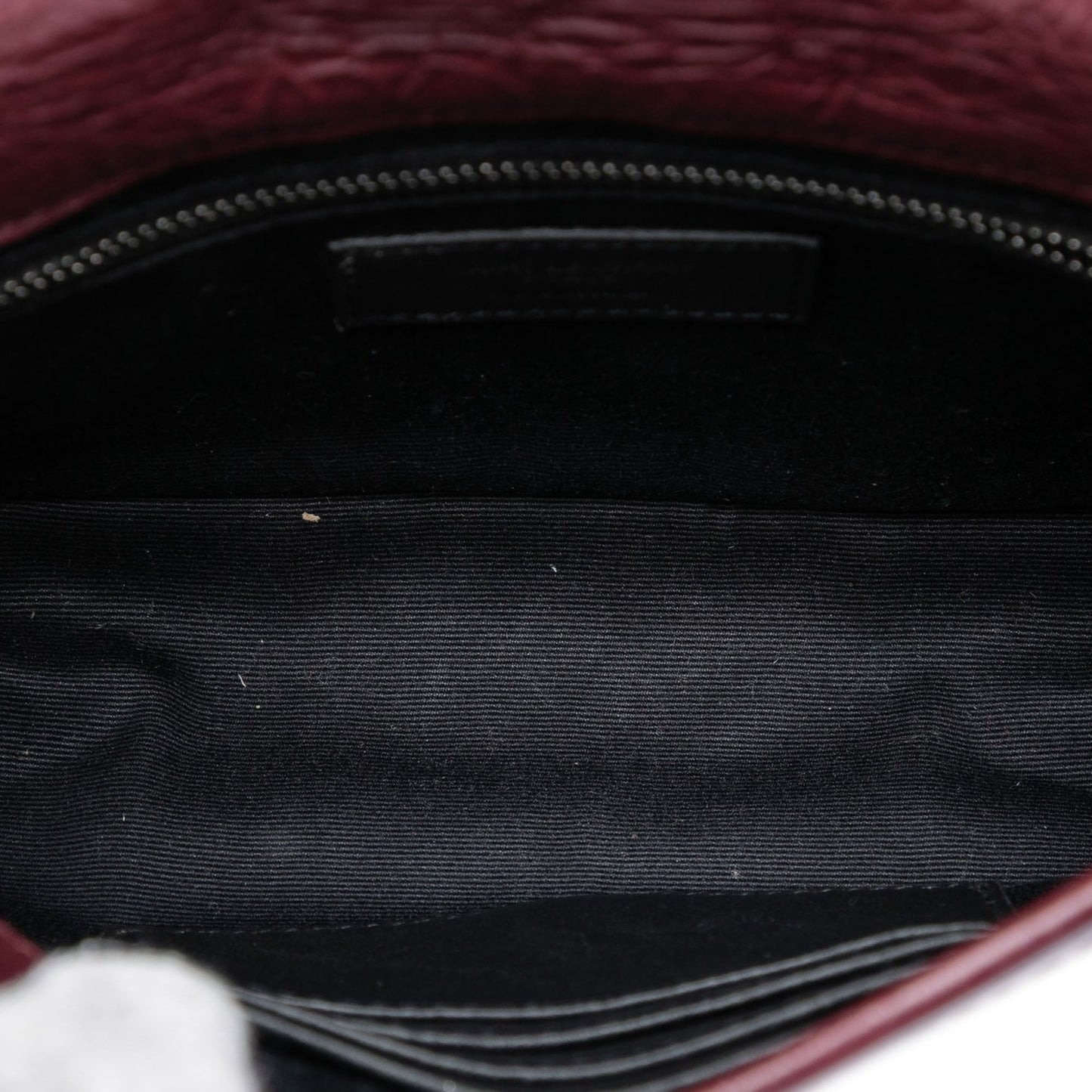 Saint Laurent Crinkled Calfskin Niki Wallet on Chain