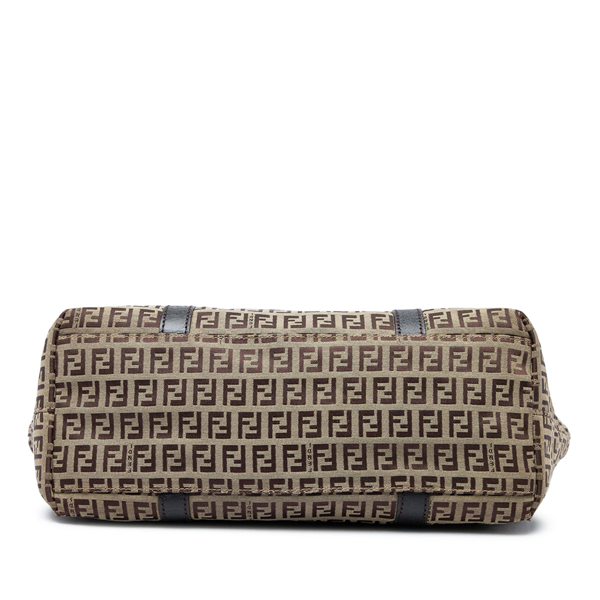 Fendi Zucchino Canvas Superstar Tote — Beige